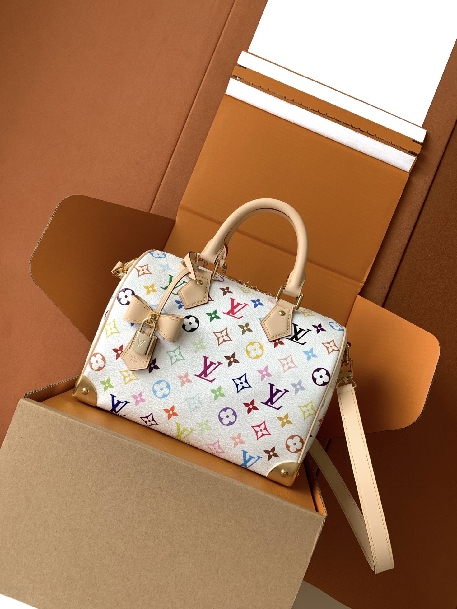 【全钢MB厂】 M13085 本款Speedy Bandouliere25手袋为经典Monogram图案