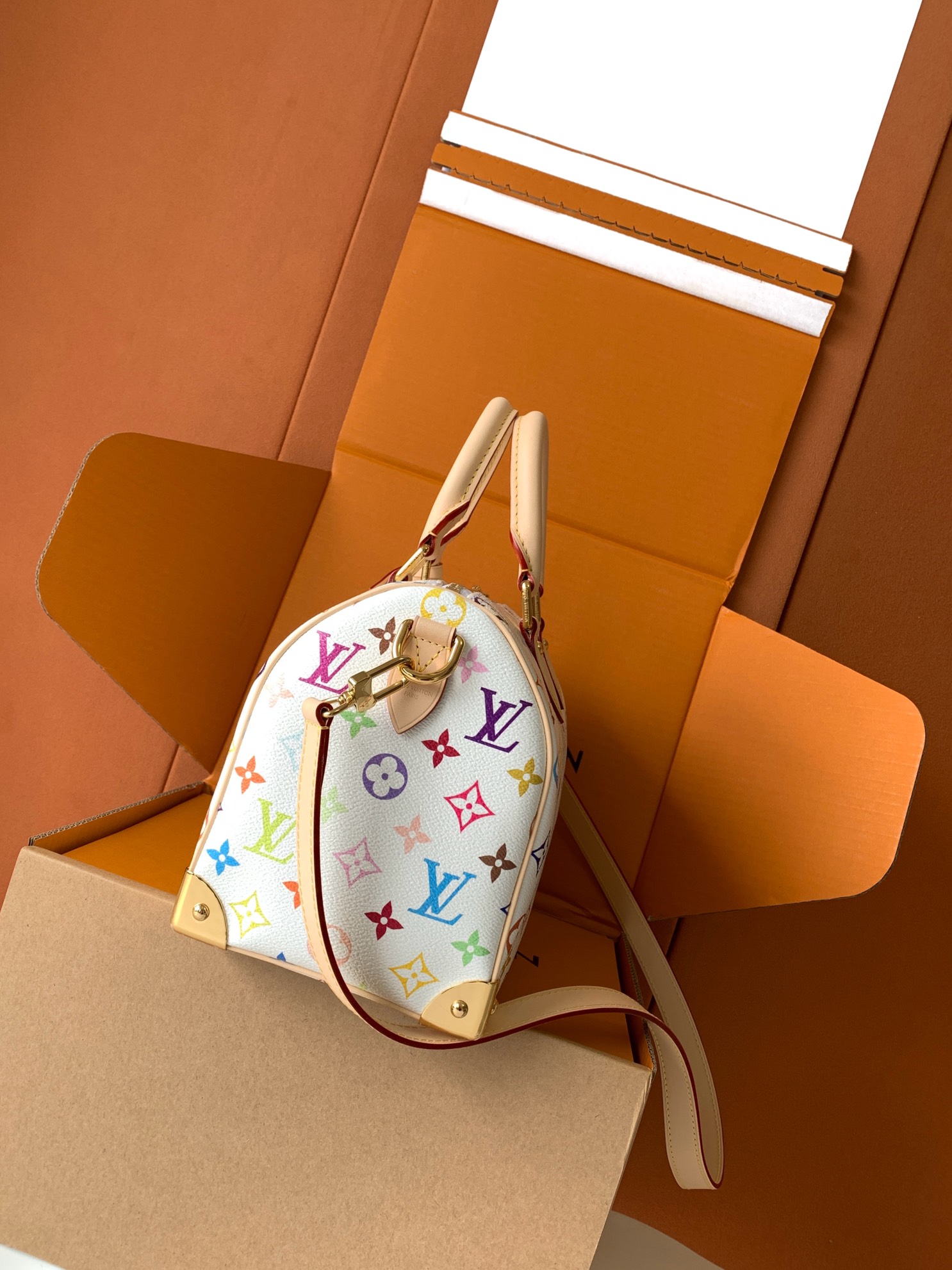 【全钢MB厂】 M13085 本款Speedy Bandouliere25手袋为经典Monogram图案