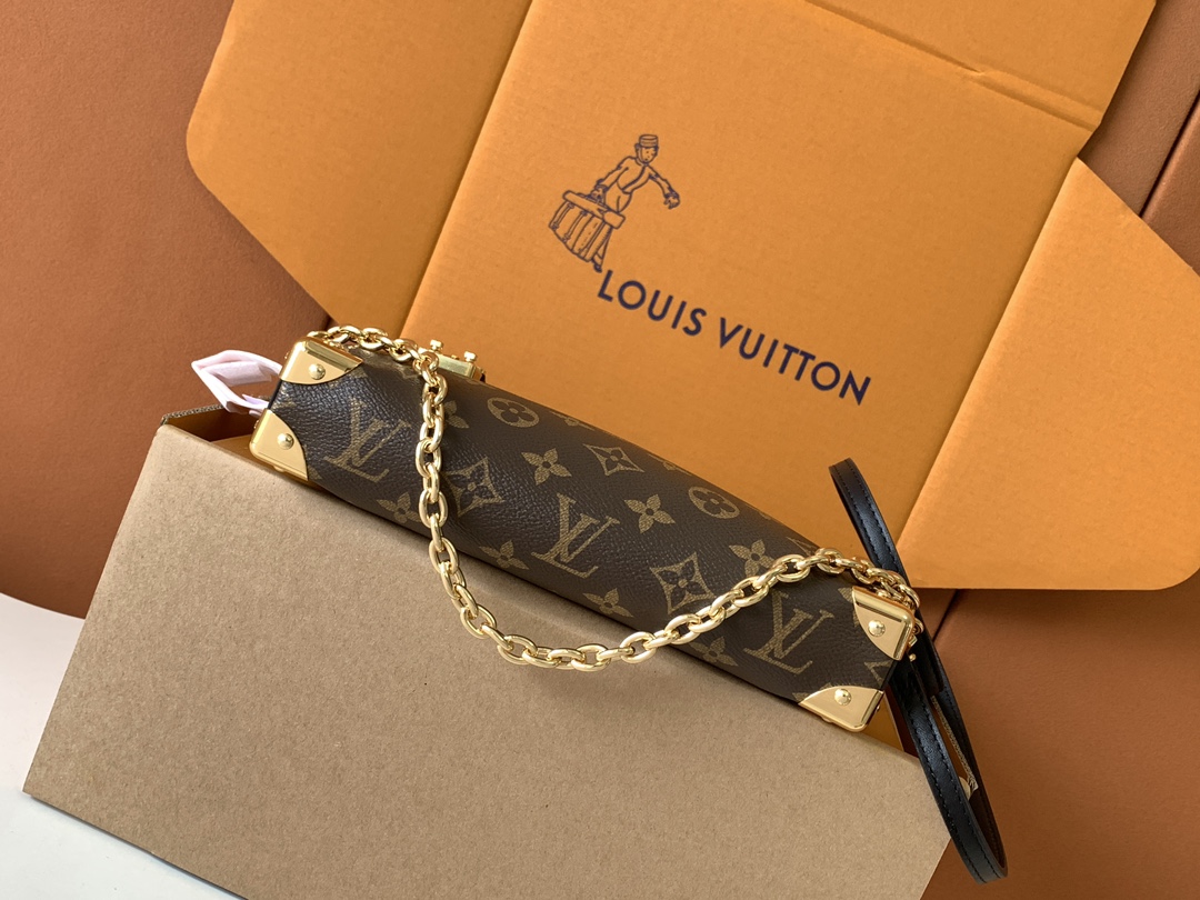 Louis Vuitton 全钢 M13147 SlimTrunk手袋以优雅之姿亮相2025 Cruise早春秀场