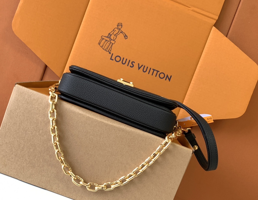 【特级MB芯片版原厂皮】本款 Pochette Metis East West型号:M46596黑色动态