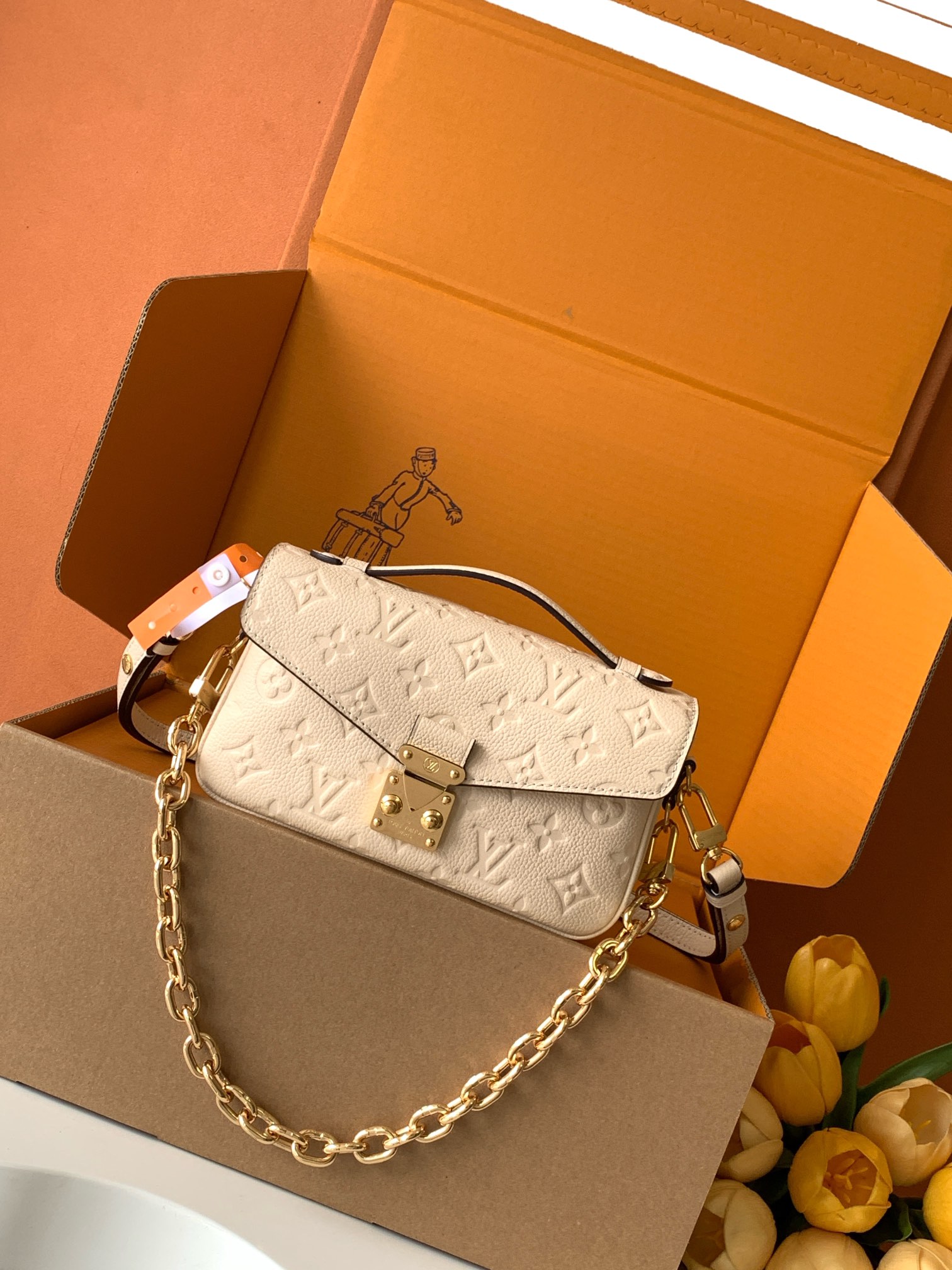 Pochette Métis East West 手袋【特级加强版】型号： M22942皮料： 是意大利