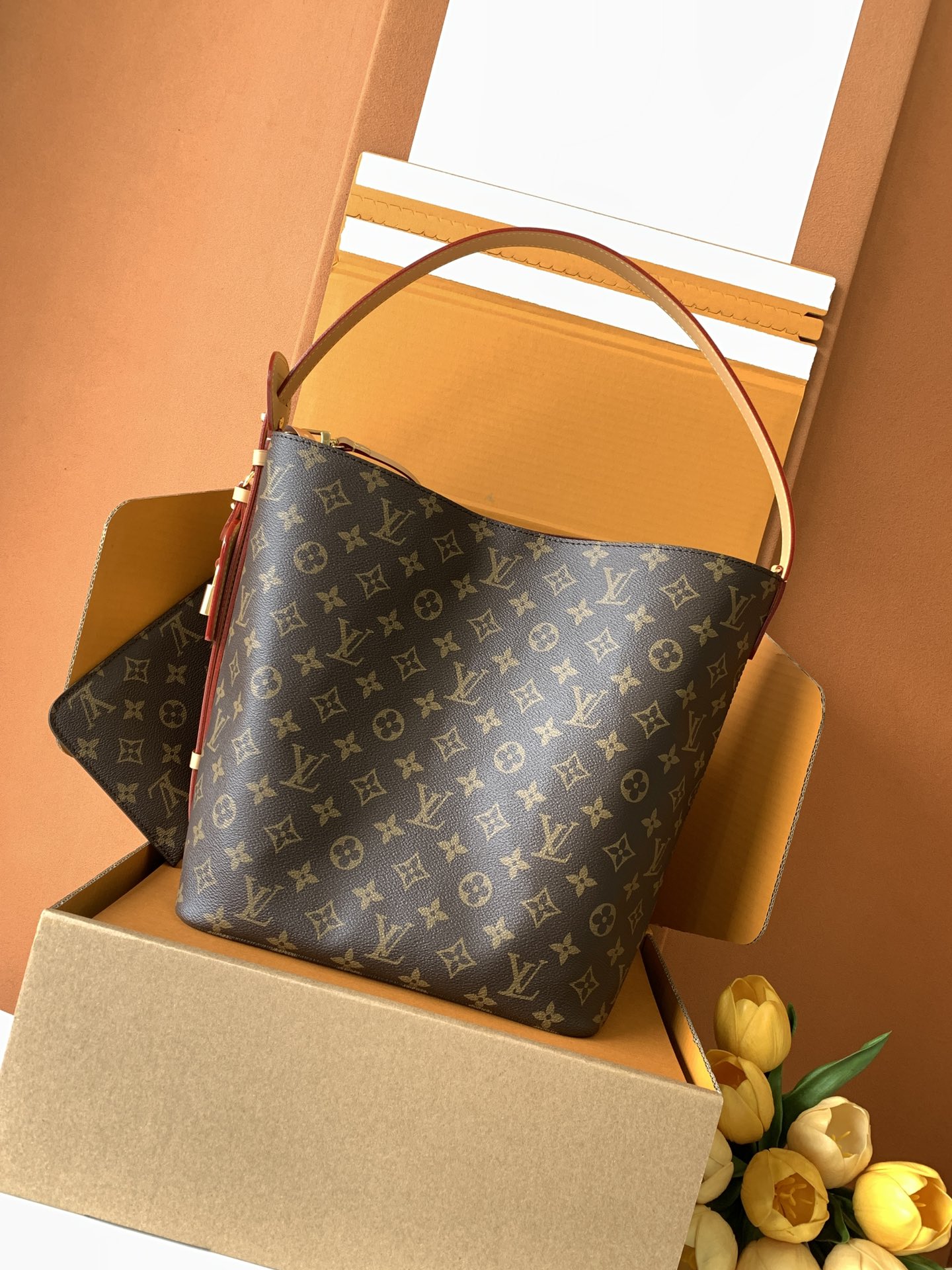 Louis Vuitton Alin Bolso Grande con Monograma Clásico para Mujer