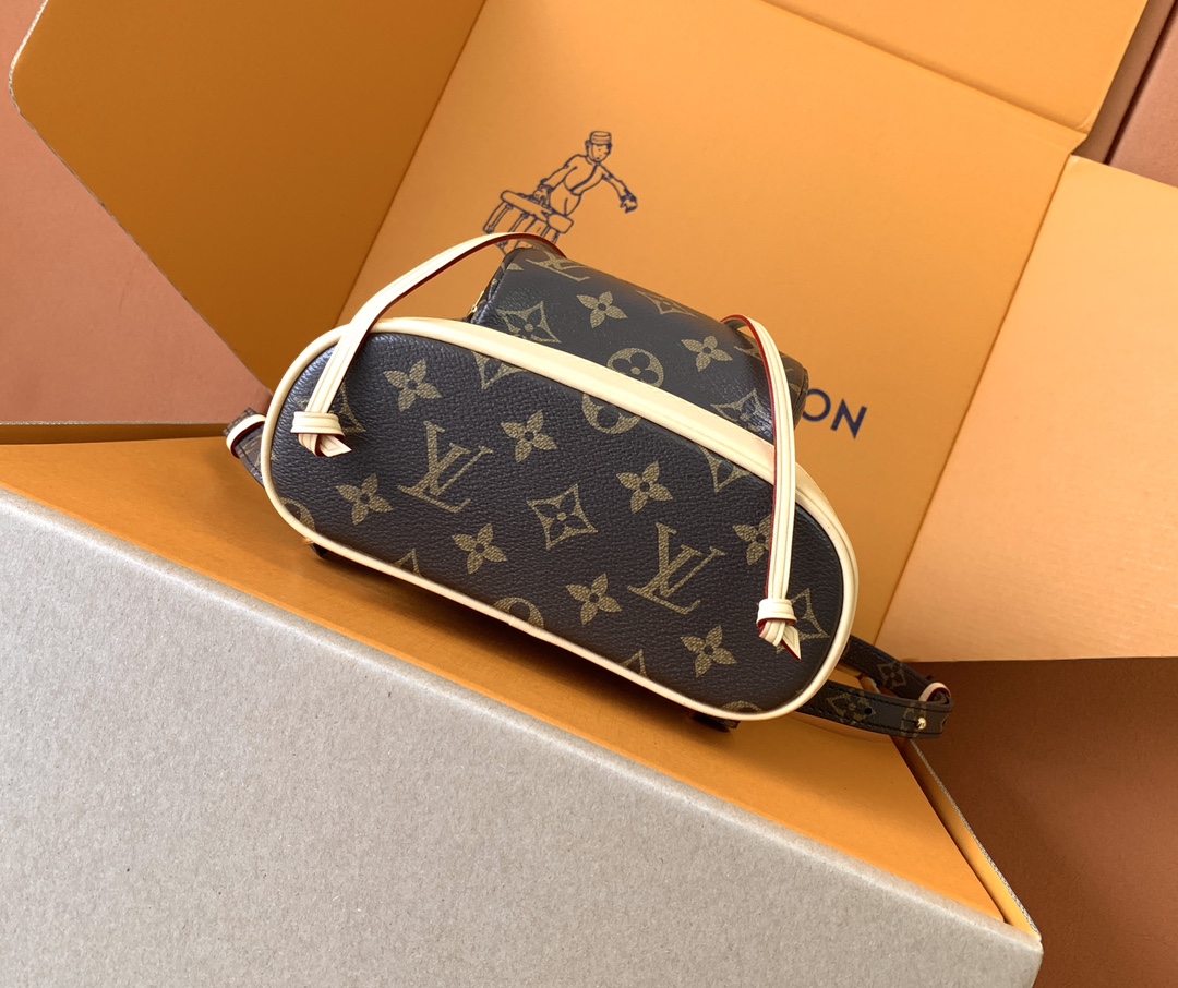 Louis Vuitton 全钢MB动态变码蒙苏里 Mini双肩包M11199老花