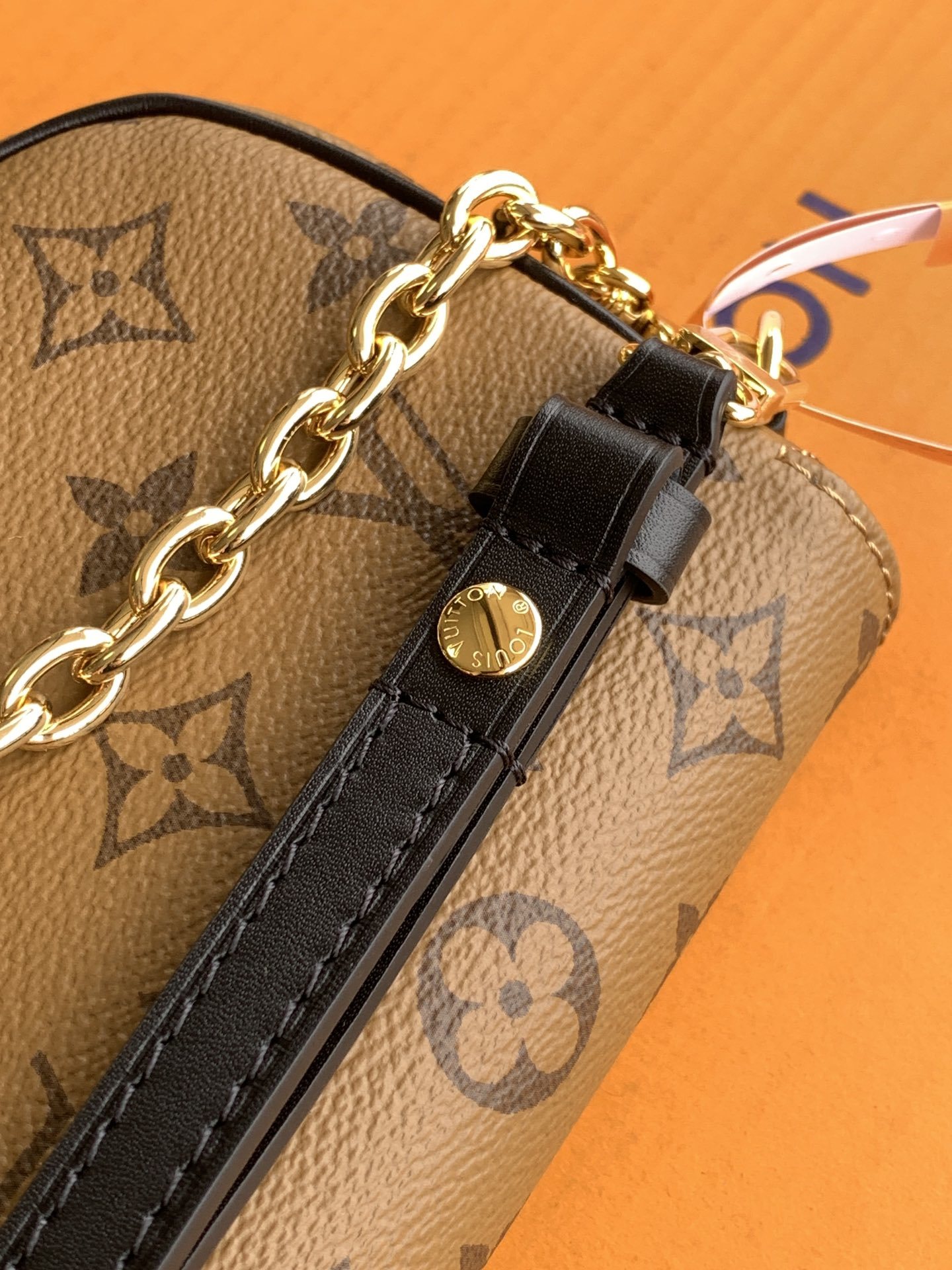 【特级MB163c芯片版原厂皮】WALLET ON CHAIN IVY 手袋型号:M26587黄花材料: