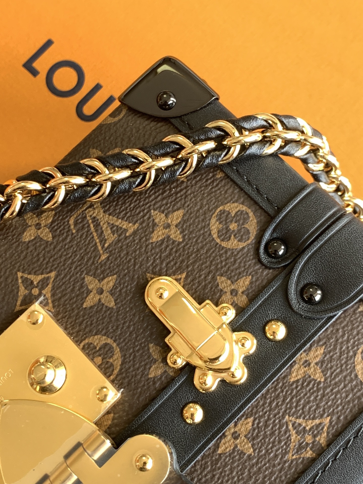 【特级全钢】M46755老花(对版) 盒子包箱子系列 PETITE MALLE CAPITALE 手袋