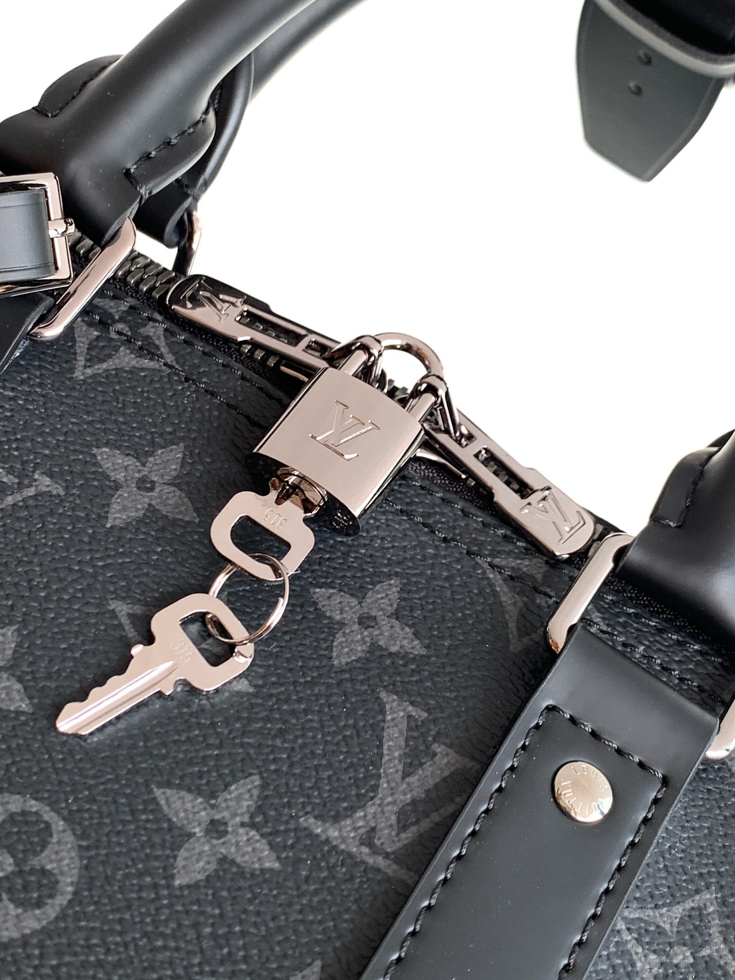 💋 新款丝印(全钢五金)【特级芯片版:配全套专柜包装】 KEEPALL 45 MON MONOGRAM