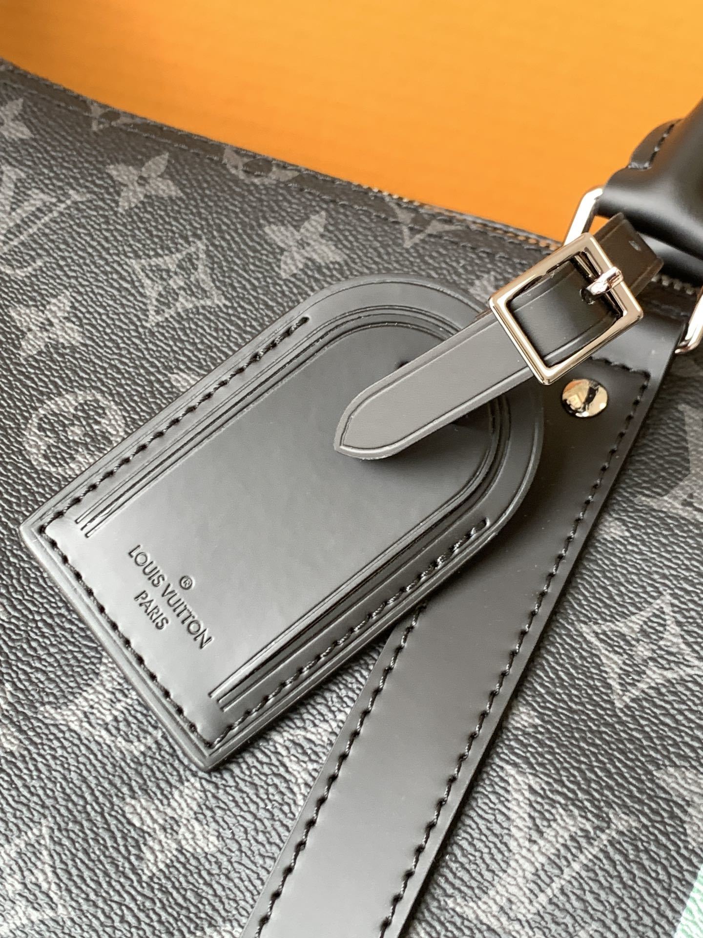 💋 新款丝印(全钢五金)【特级芯片版:配全套专柜包装】 KEEPALL 50 MON MONOGRAM