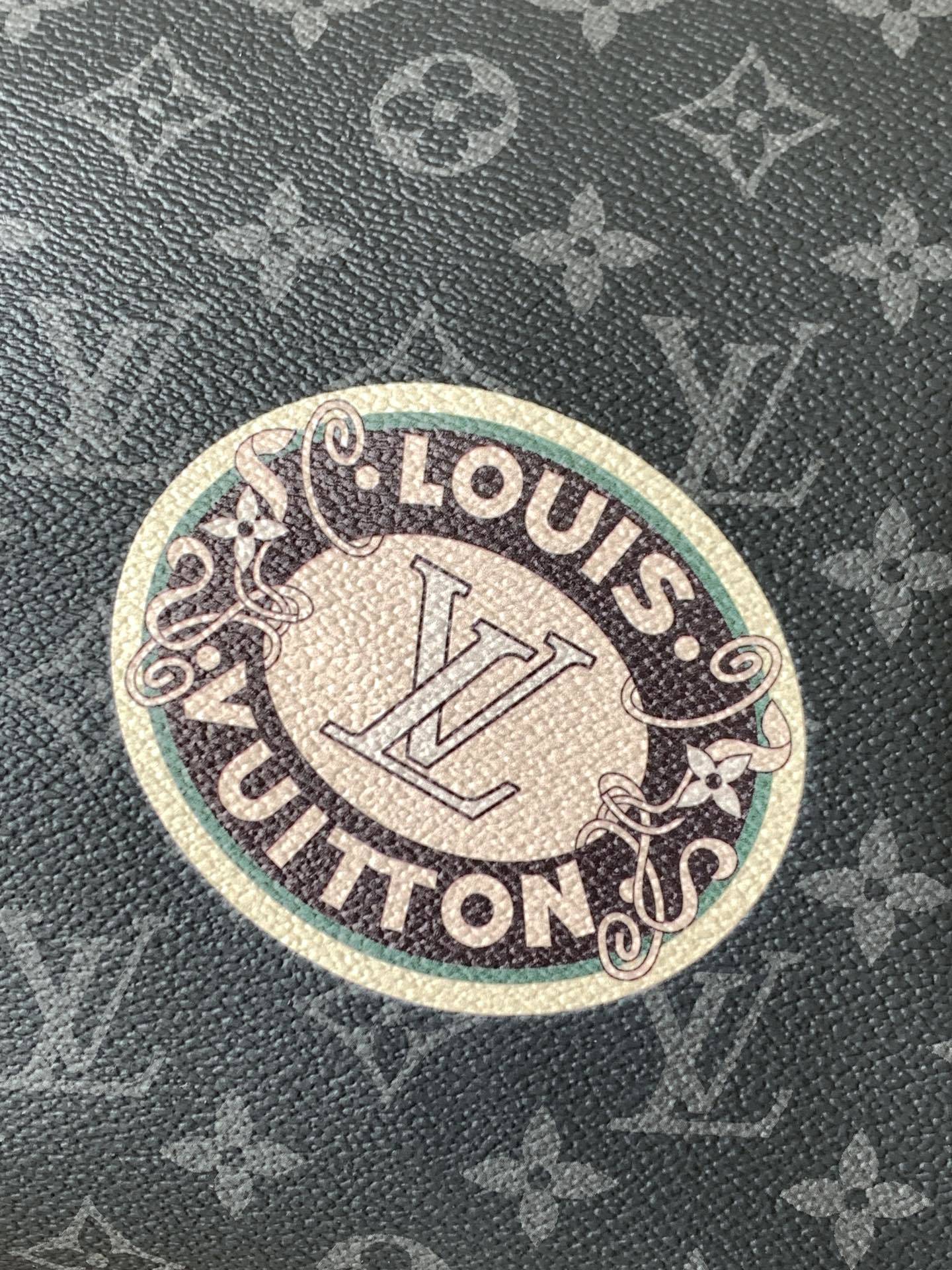 💋 新款丝印(全钢五金)【特级芯片版:配全套专柜包装】 KEEPALL 50 MON MONOGRAM