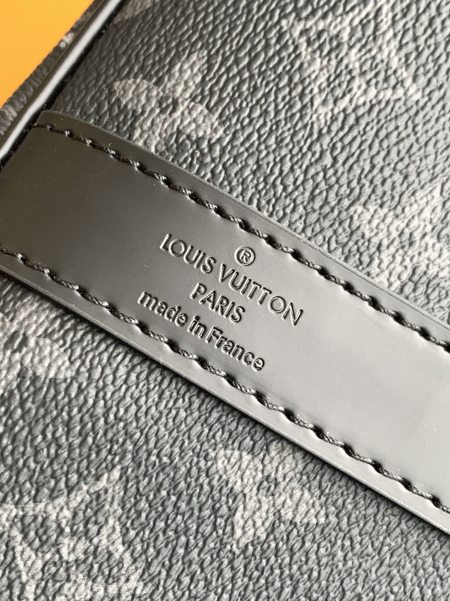 黑花55CM 全钢五金 163c01变码芯片个性化定制本款 Keepall 55 Bandoulière