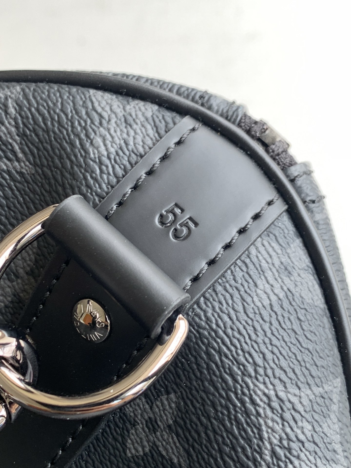 黑花55CM 全钢五金 163c01变码芯片个性化定制本款 Keepall 55 Bandoulière