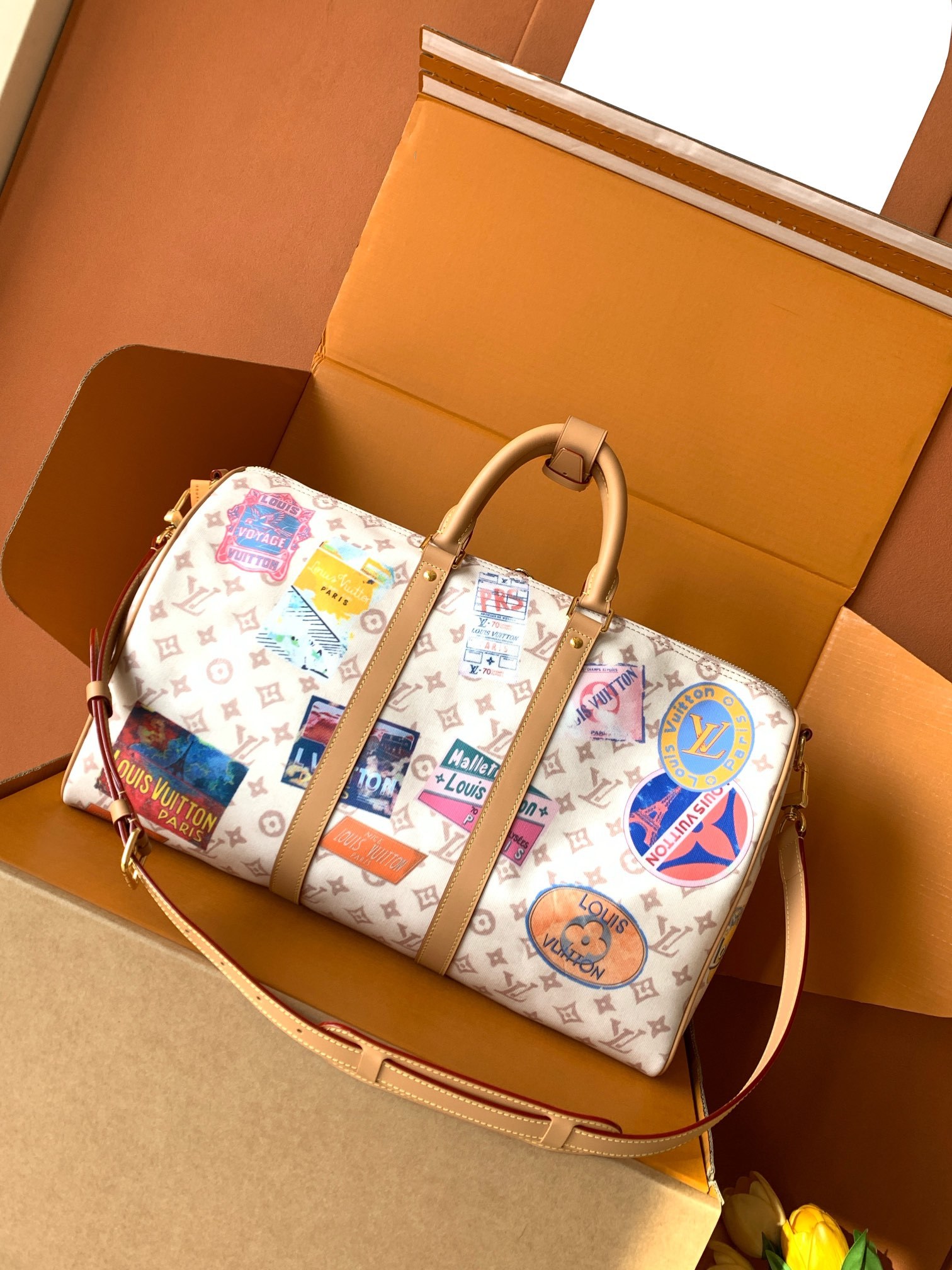 特级全钢 KEEALLBANDOULIERE45旅行袋货号M14736 45×27×20厘米(长度×高×