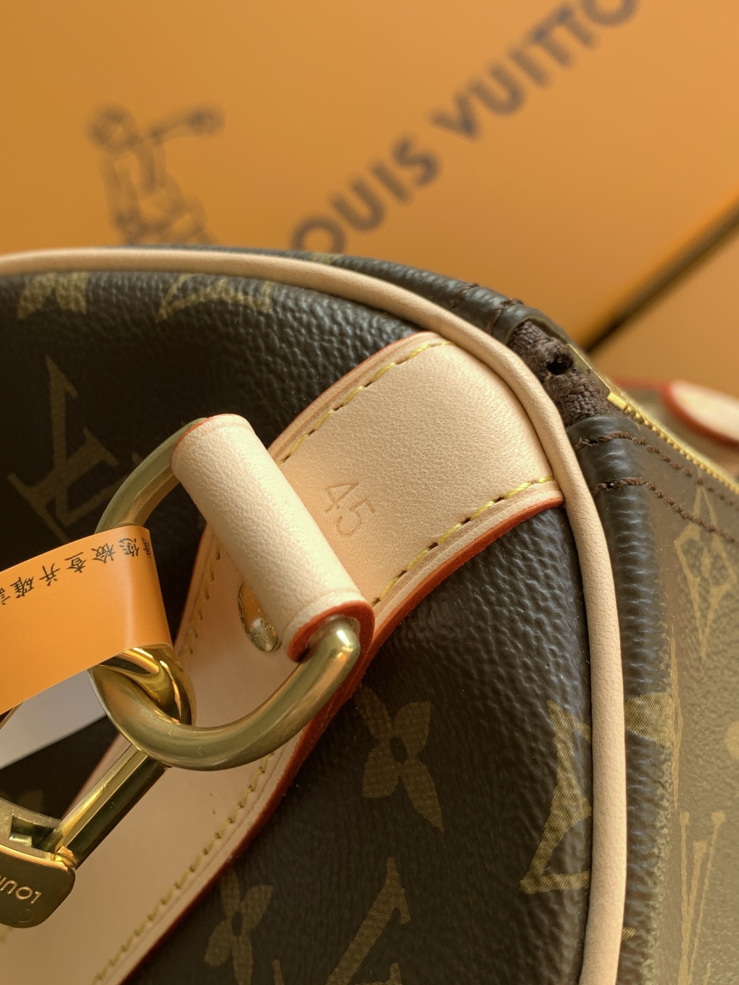 【特级MB原厂皮芯片版】KEEPALL BANDOULIÈRE 45 旅行袋型号:材料:A级全钢五金,进