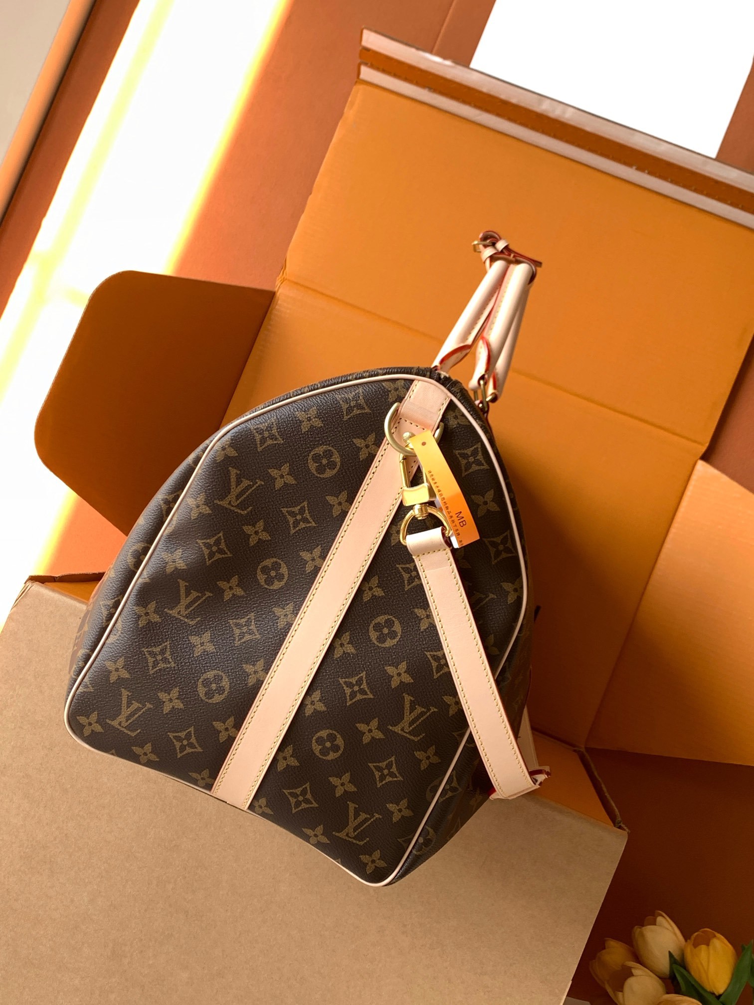 【特级MB原厂皮芯片版】KEEPALL BANDOULIÈRE 55 旅行袋型号:材料:A级全钢五金,进