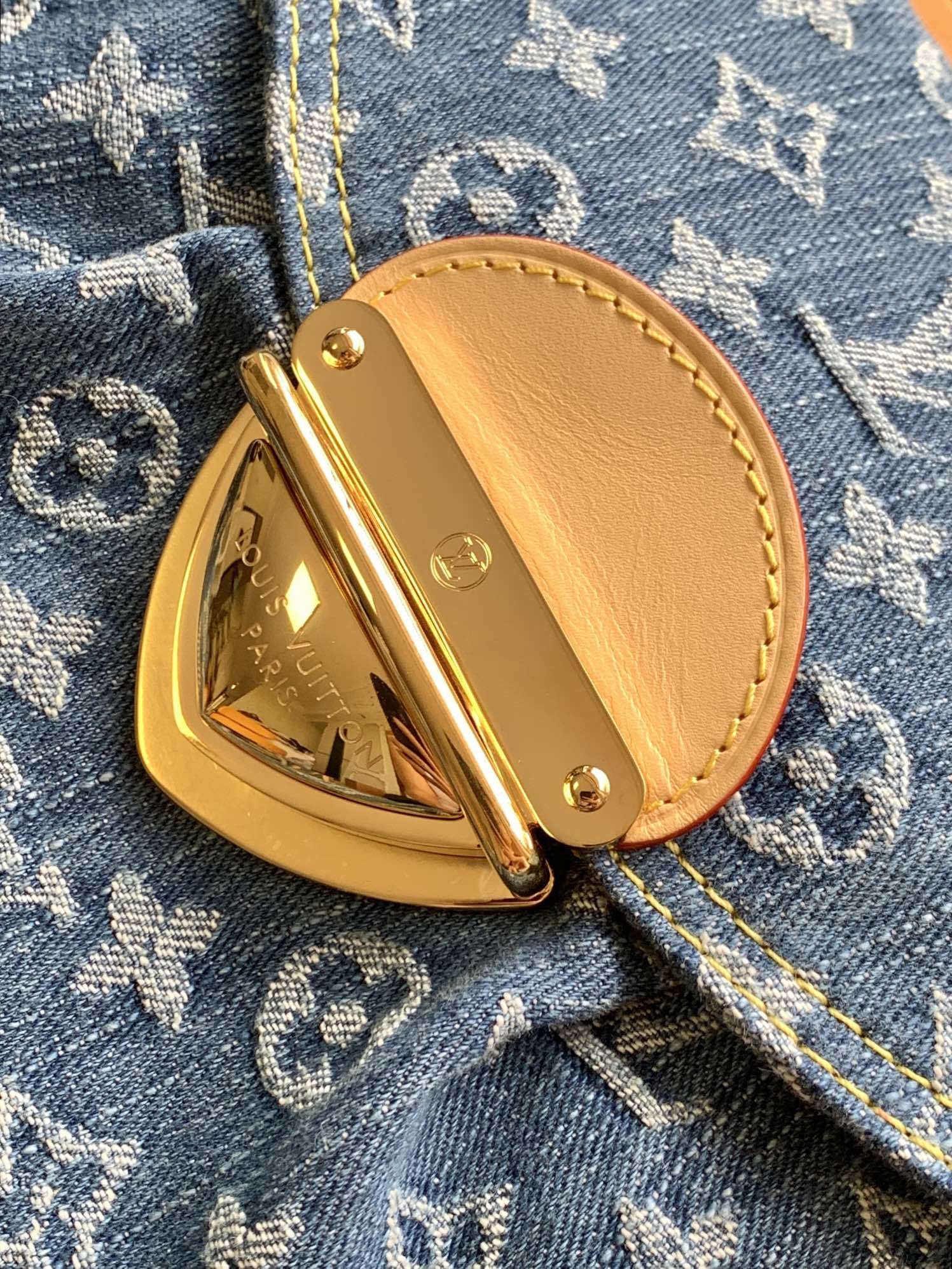 【特级MB163c芯片版原厂皮】Sunset Vibe手袋、型号:M46829牛仔材料:A级全钢五金,进