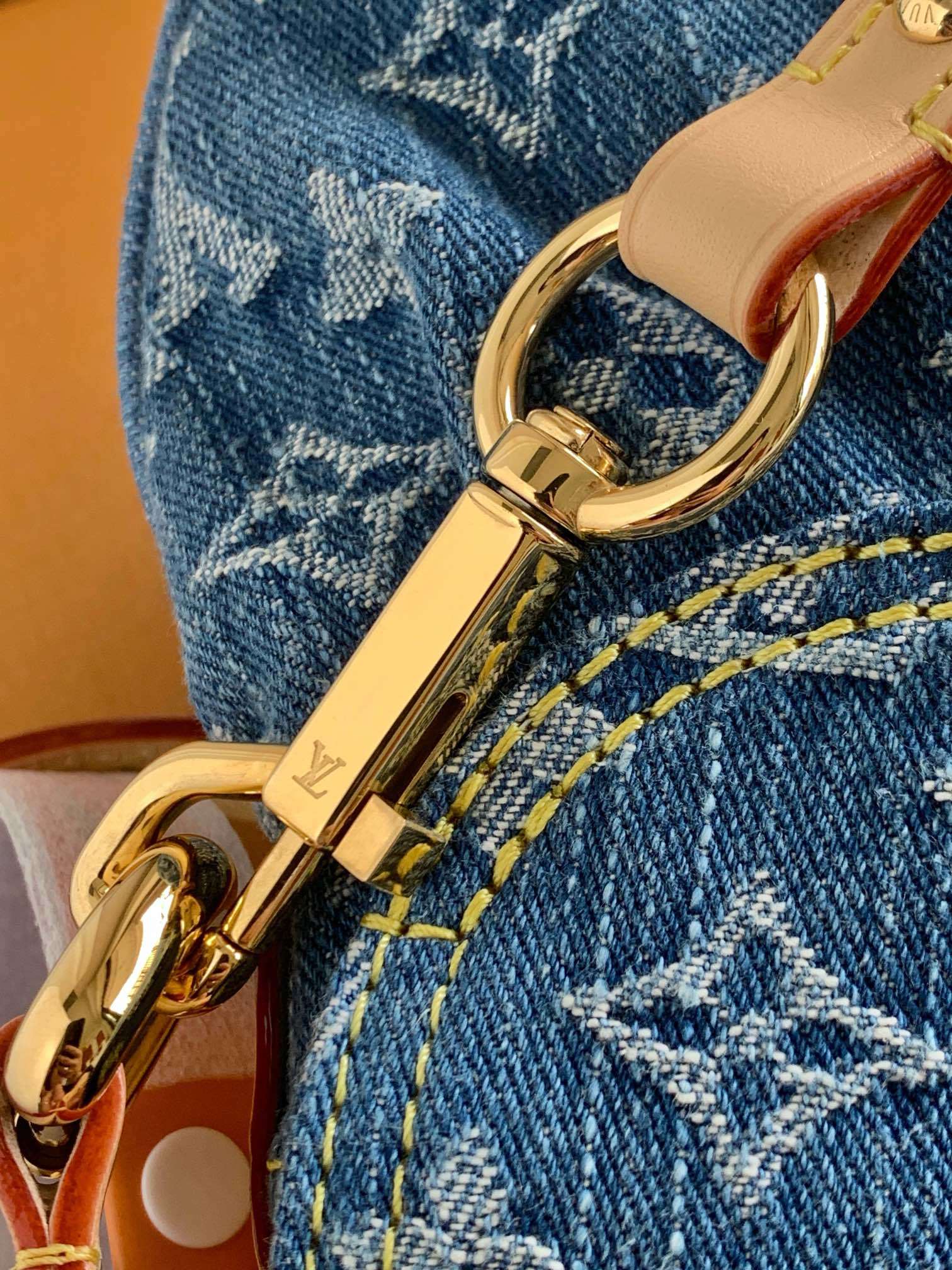 【特级MB163c芯片版原厂皮】Sunset Vibe手袋、型号:M46829牛仔材料:A级全钢五金,进