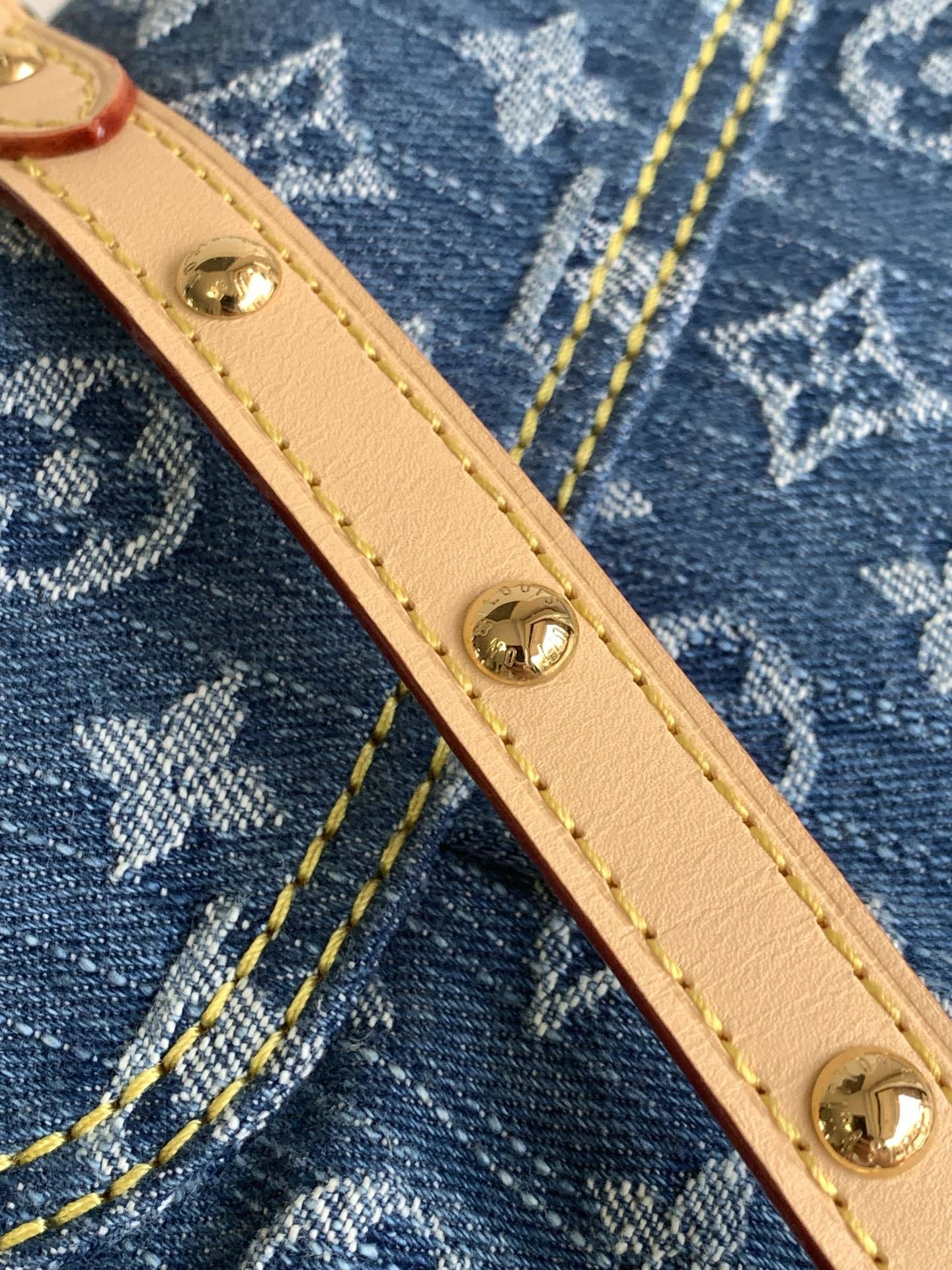 【特级MB163c芯片版原厂皮】Sunset Vibe手袋、型号:M46829牛仔材料:A级全钢五金,进