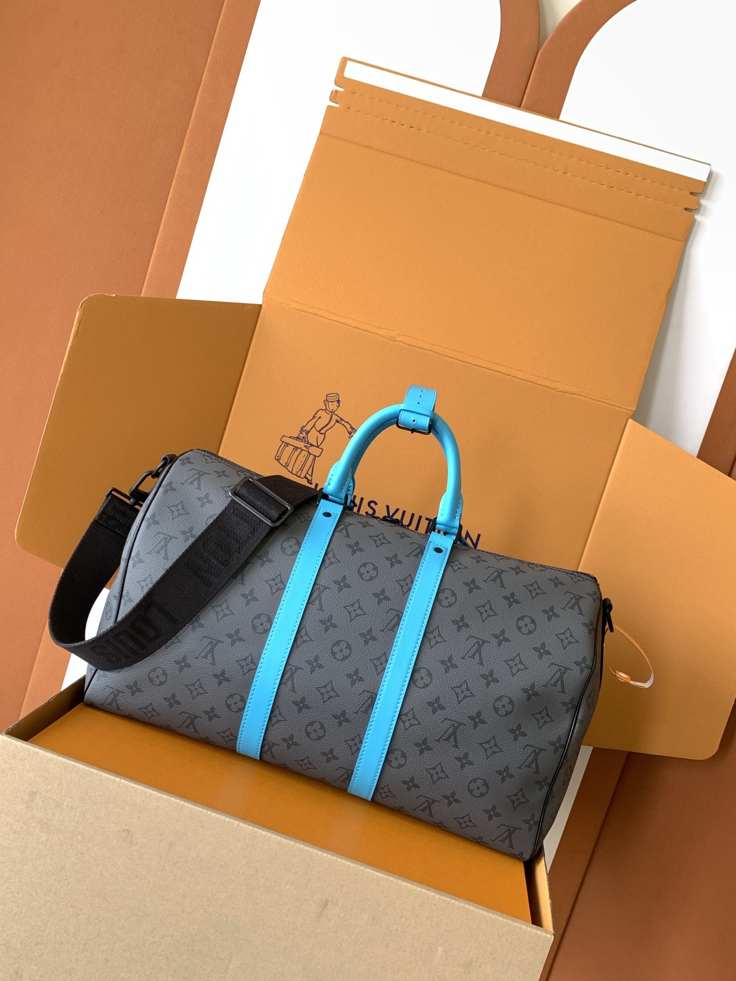 M11481 特级全钢 正品开发 原厂皮 芯片版 配全套专柜包装 本款 Keepall Bandouli