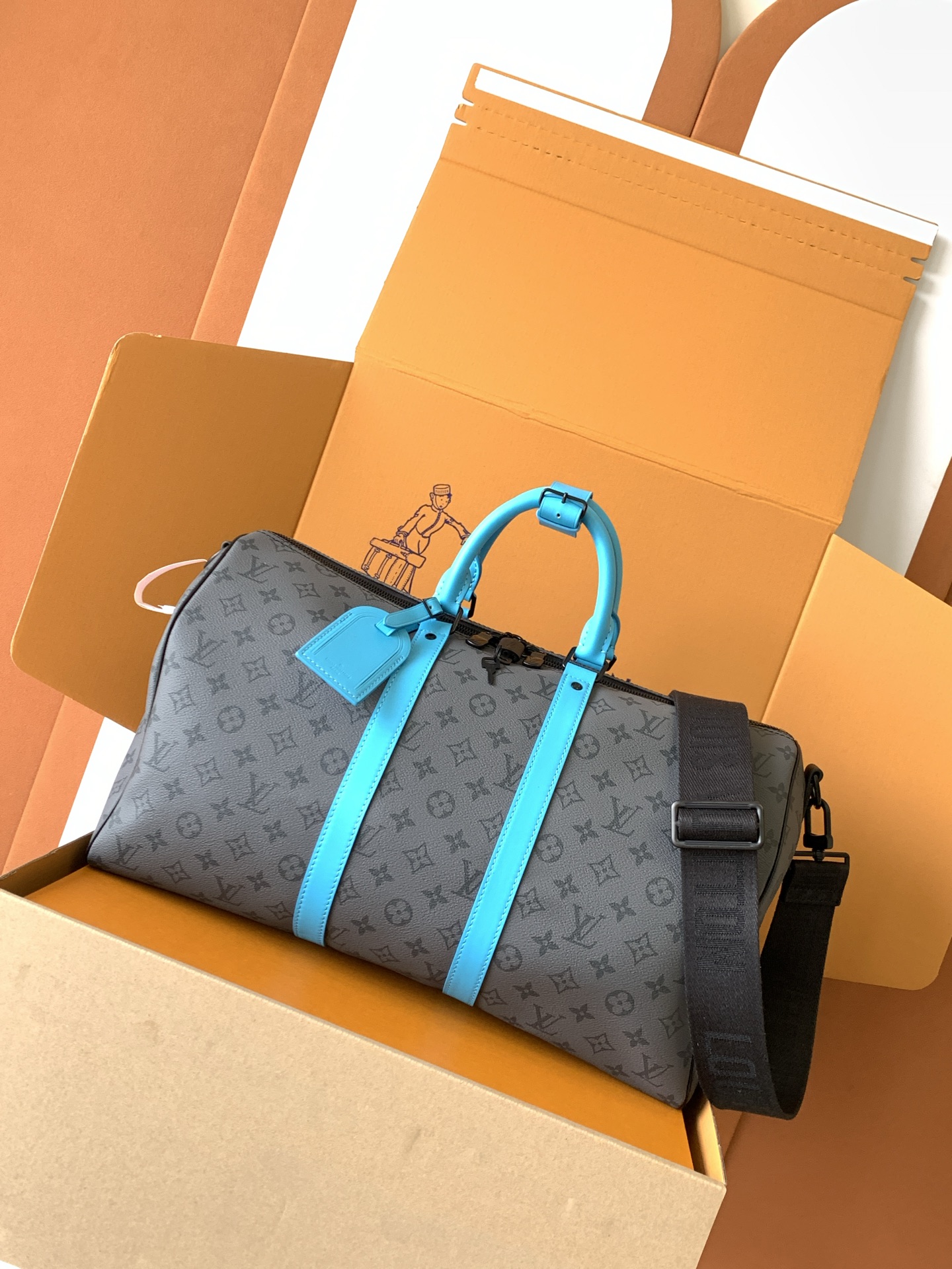 M11481 特级全钢 正品开发 原厂皮 芯片版 配全套专柜包装 本款 Keepall Bandouli