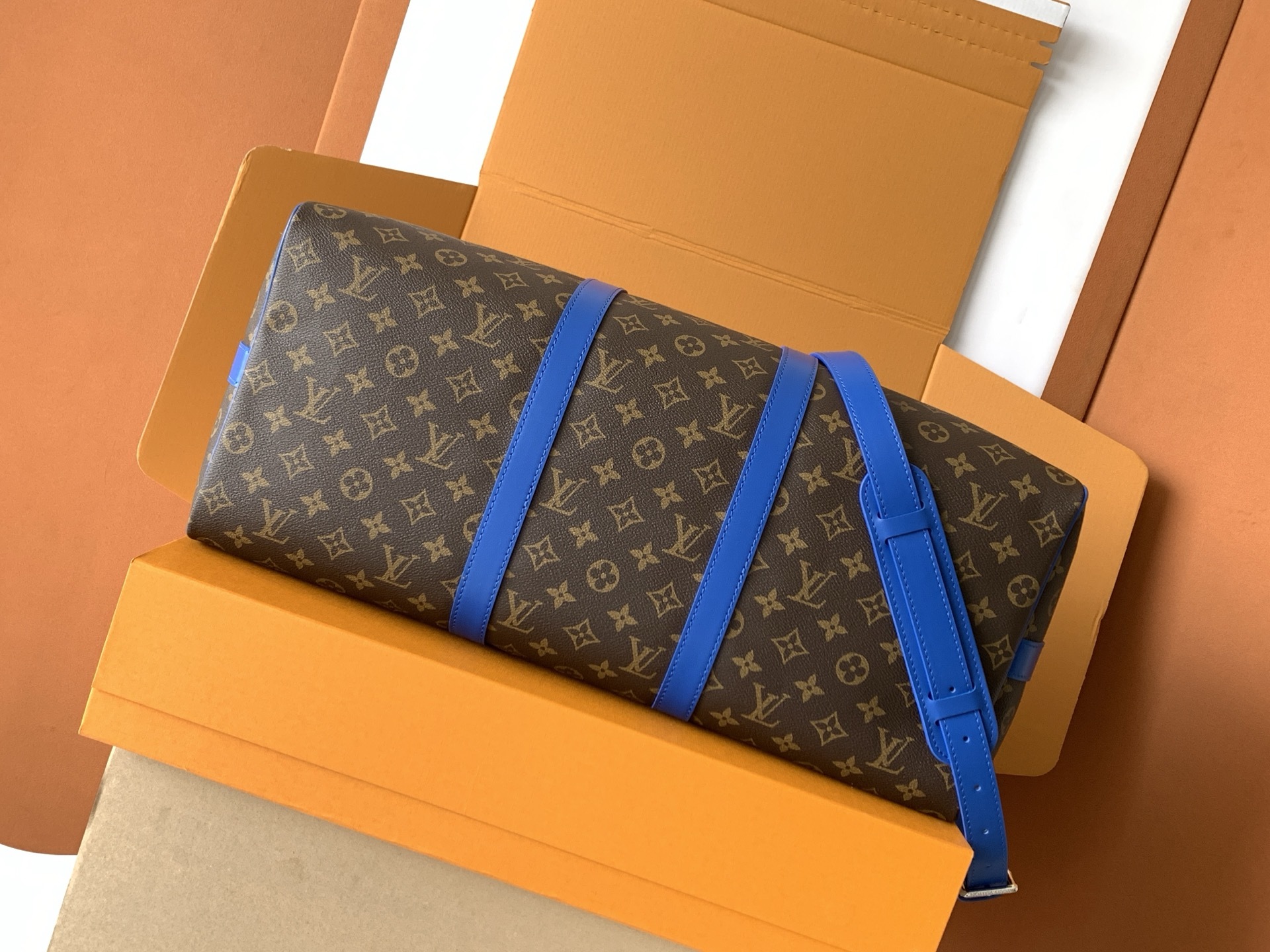 M12633【原厂皮 全钢 芯片版配全套专柜包装】 KEEPALL BANDOULIÈRE 50 旅行袋