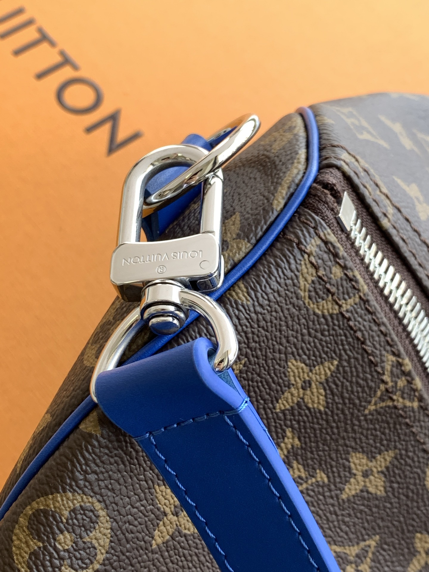 M12633【原厂皮 全钢 芯片版配全套专柜包装】 KEEPALL BANDOULIÈRE 50 旅行袋