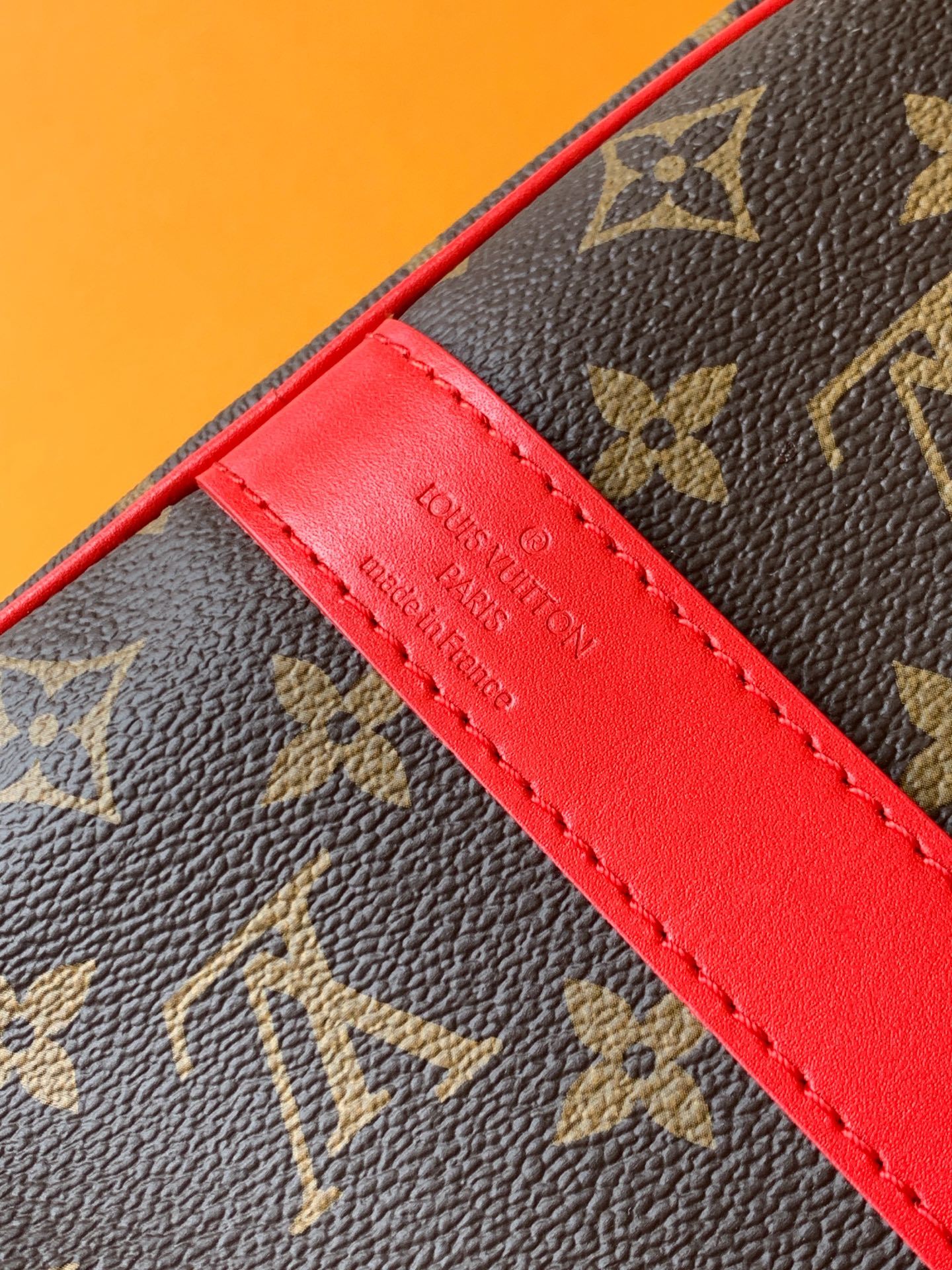 M13808【原厂皮 全钢 芯片版配全套专柜包装】 KEEPALL BANDOULIÈRE 45 旅行袋