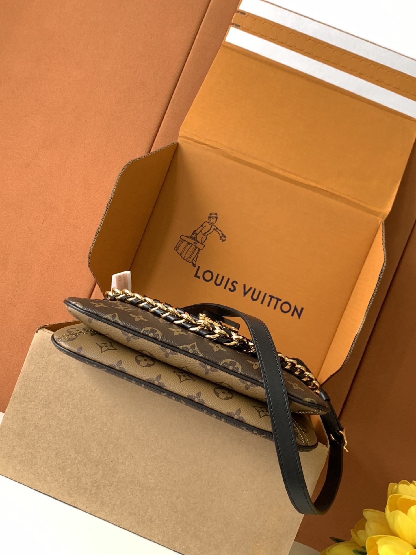 【特级MB芯片版原厂皮】TWINNY 手袋型号:M46659材料:A级全钢五金,进口原厂面料包装:全套原