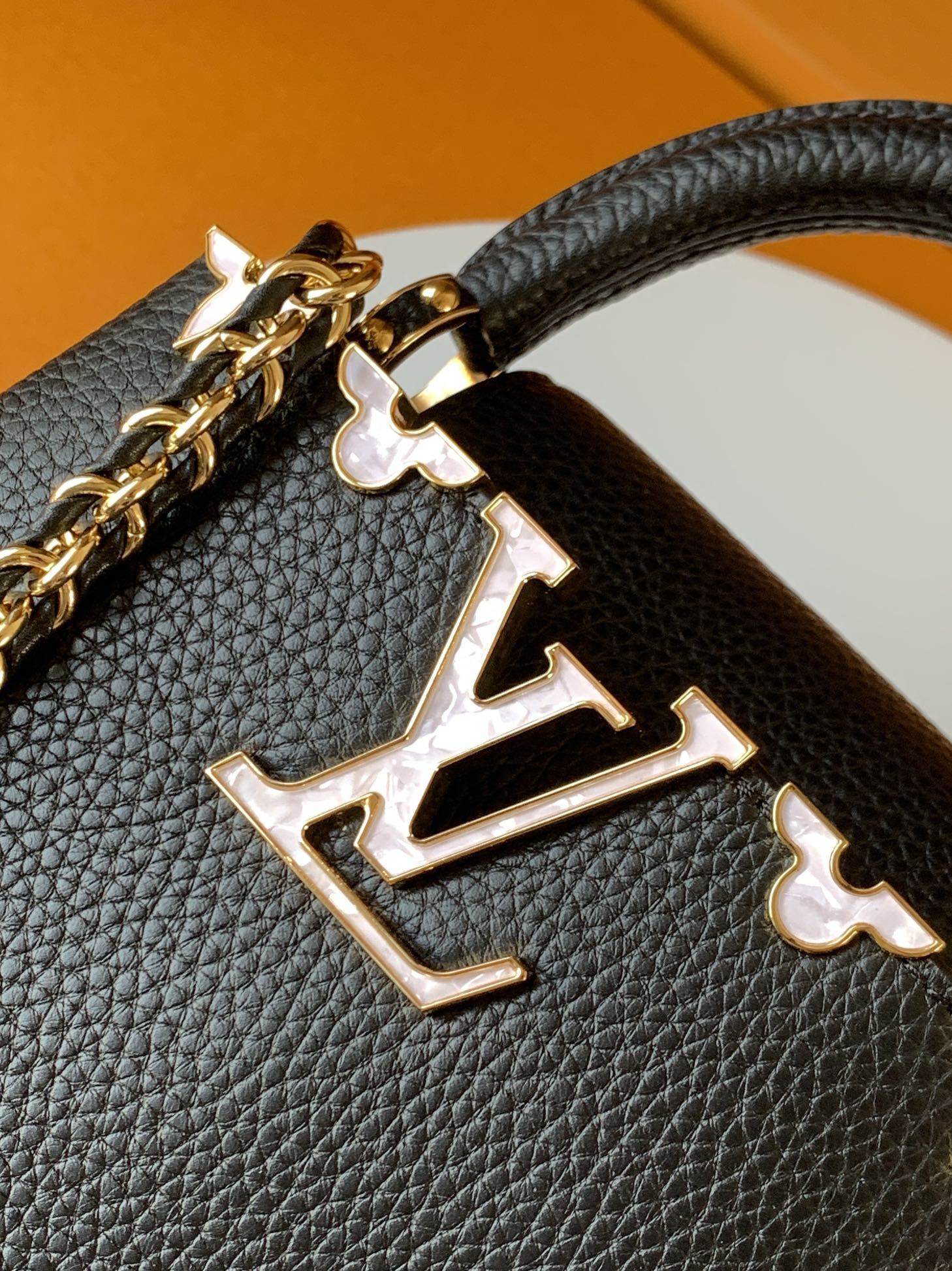 特级全钢 M10167黑色本款Capucines Nano手袋出自Capucines Flower Cr