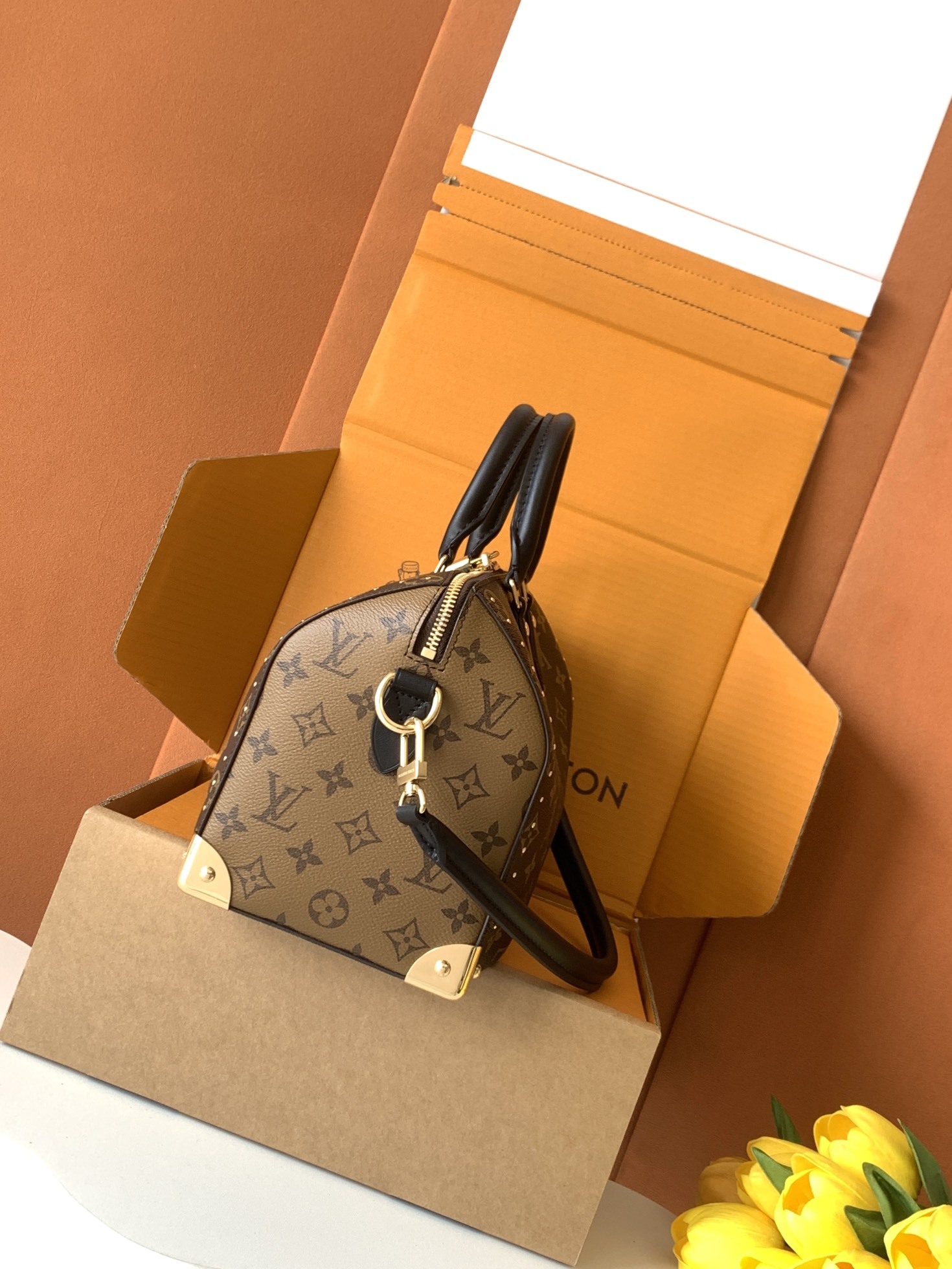 【特级MB原厂皮】【SPEEDY TRUNK 25手袋】型号:M26181老花163C芯片版材料:A级全