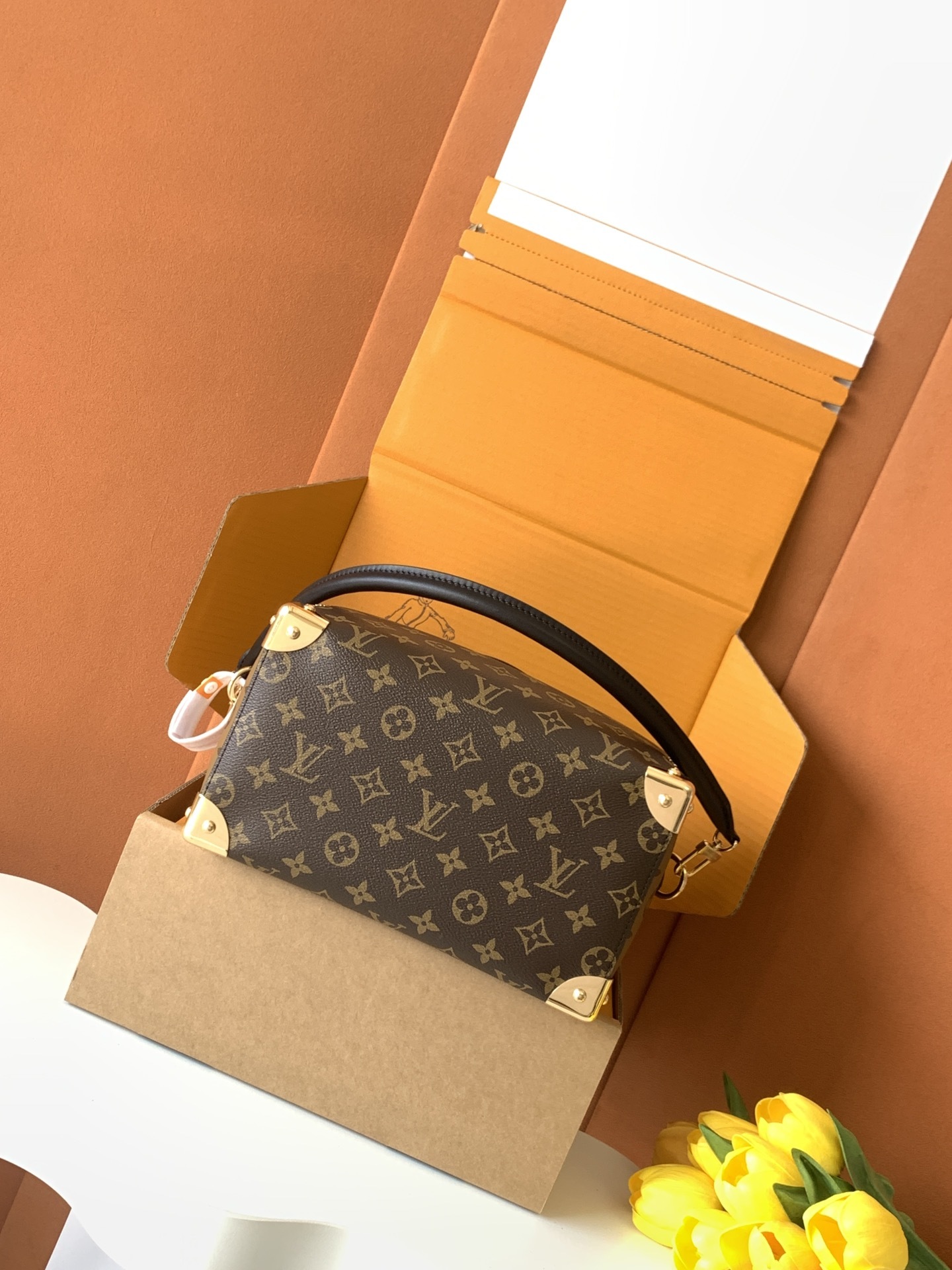 【特级MB原厂皮】【SPEEDY TRUNK 25手袋】型号:M26181老花163C芯片版材料:A级全