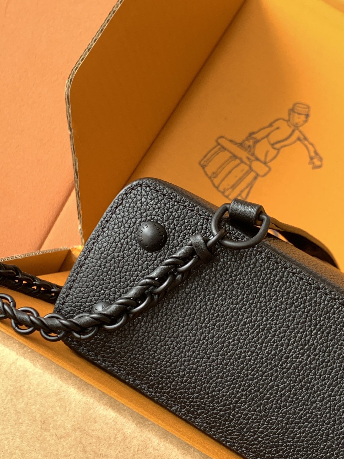 【特级MB动态芯片版原厂皮】本款CarryAll mini 手袋型号:M23955黑色动态芯片材料:A级