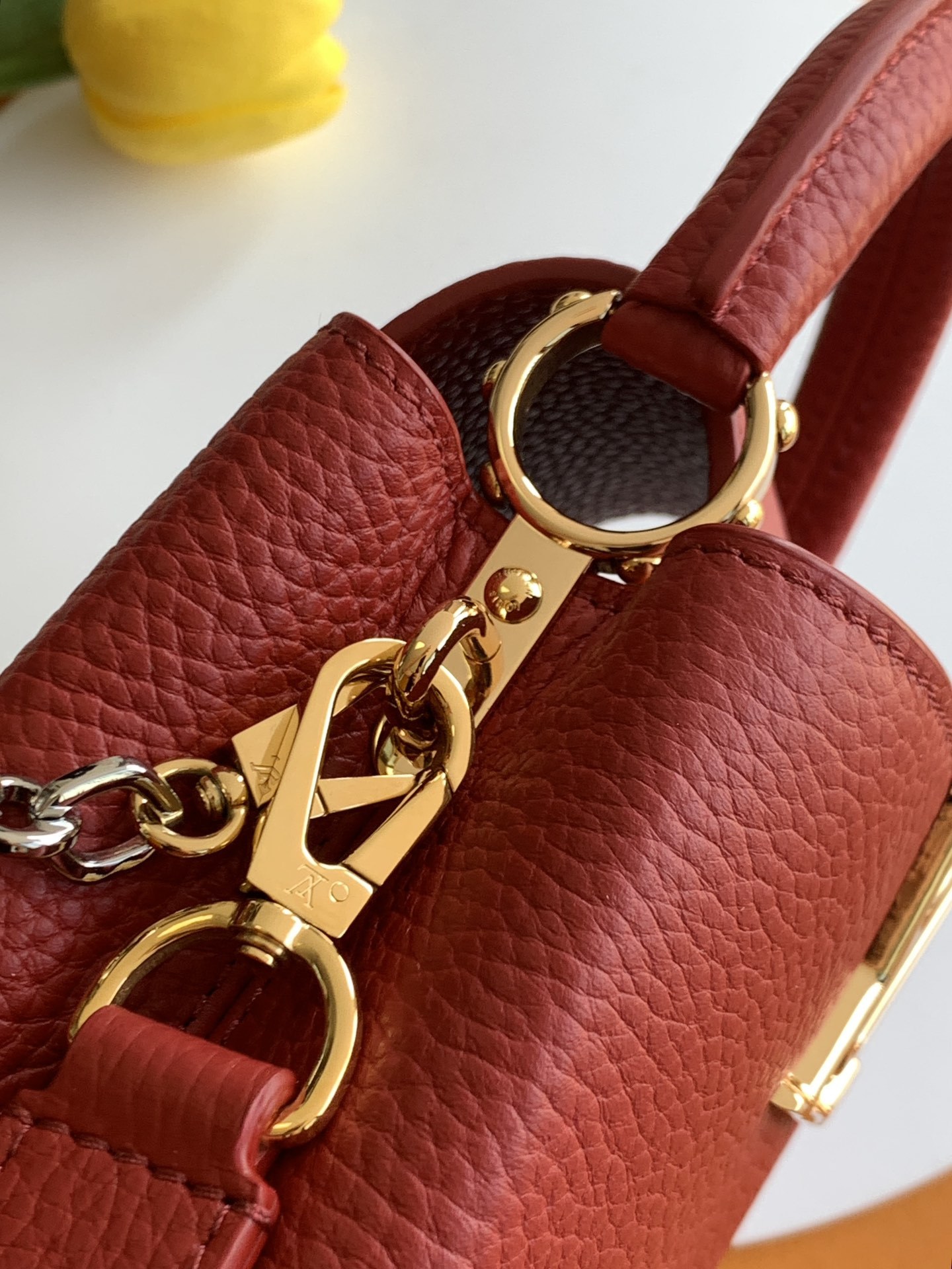 特级全钢五金 M12938半红金 本款Capucines手袋出自CapucinesChain On Yo