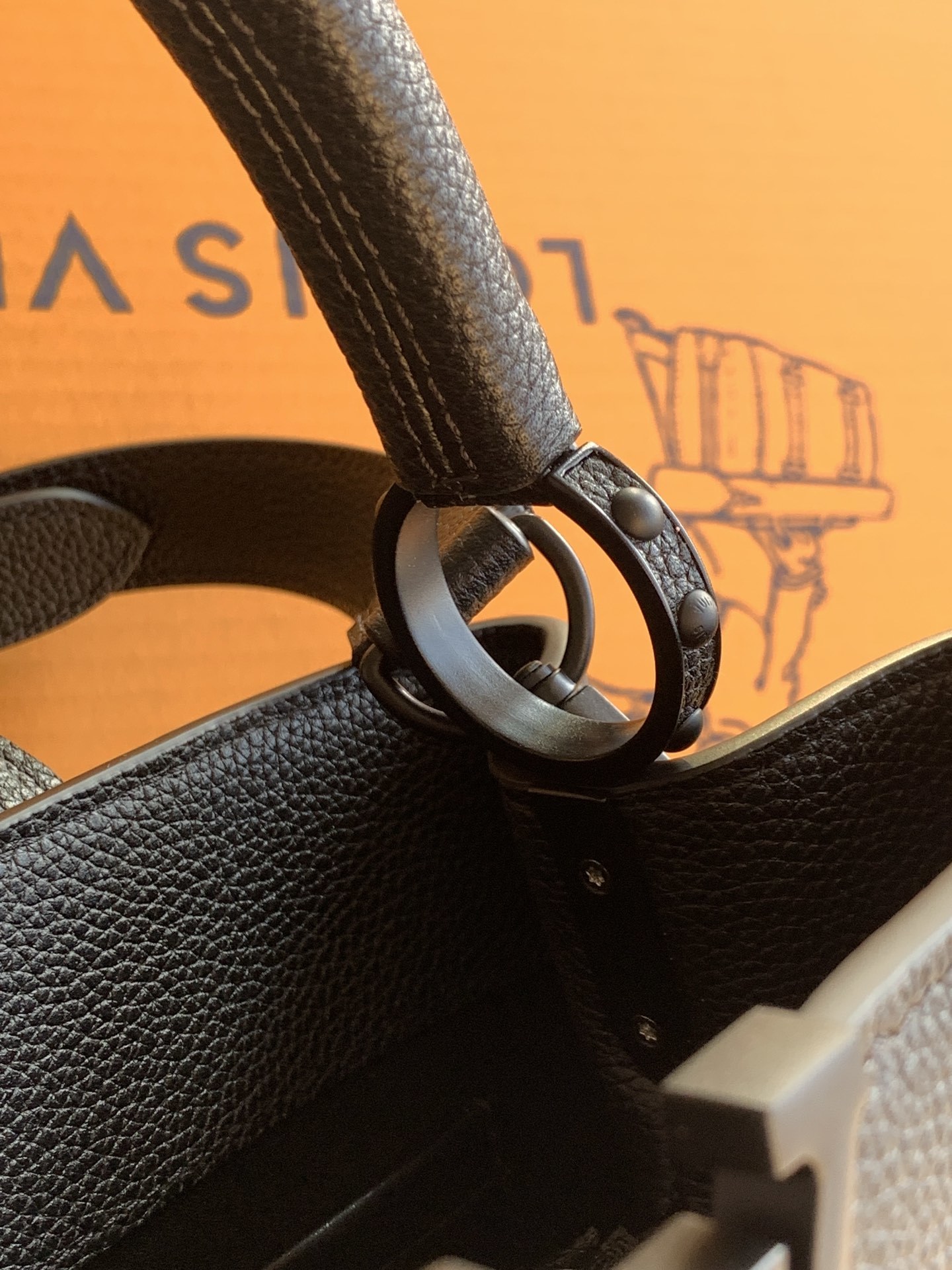 【特级MB163c01芯片版原厂皮】本款CarryAll BB 手袋型号:M25255黑色163c01芯