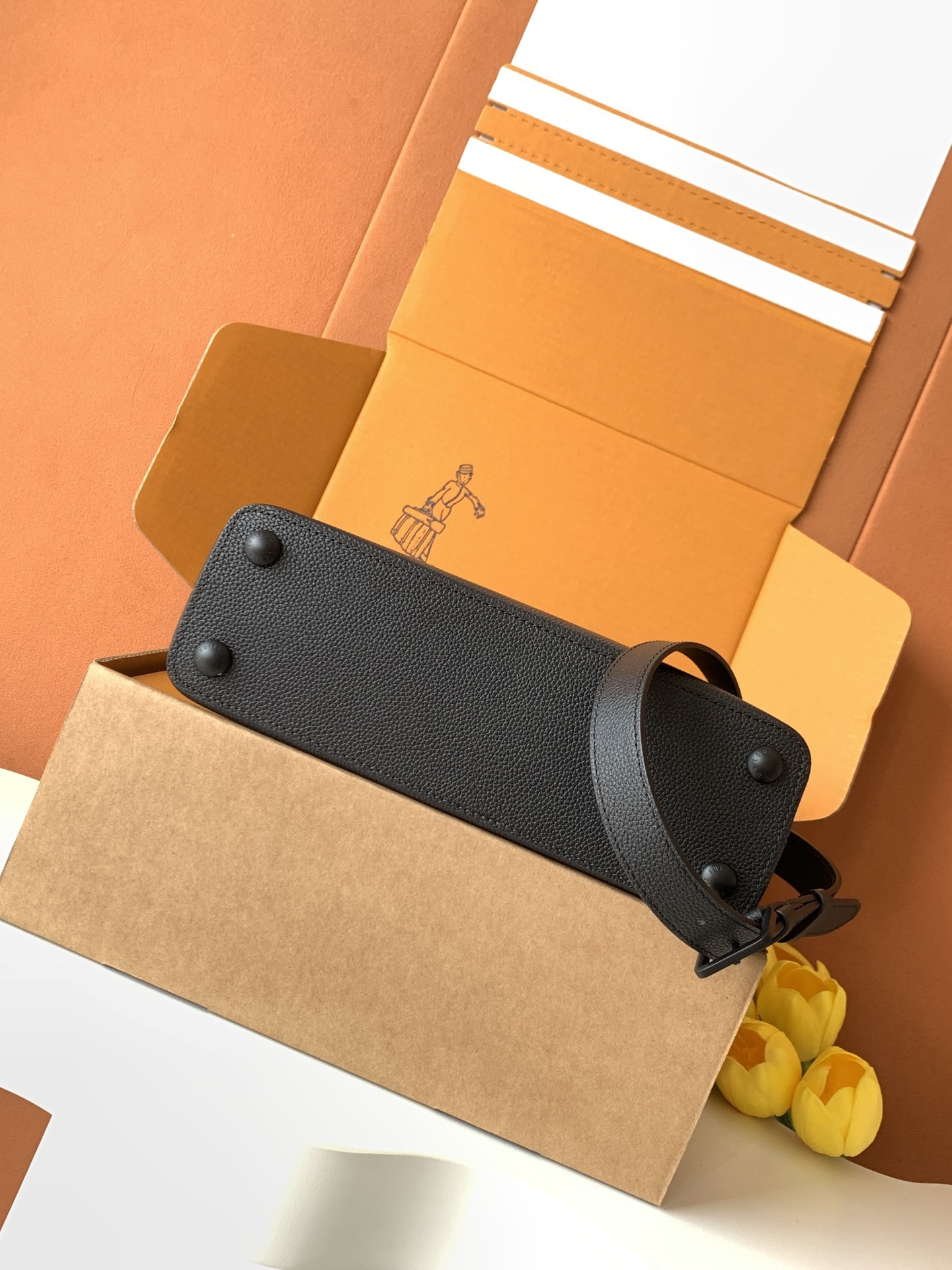 【特级MB163c01芯片版原厂皮】本款CarryAll BB 手袋型号:M25255黑色163c01芯