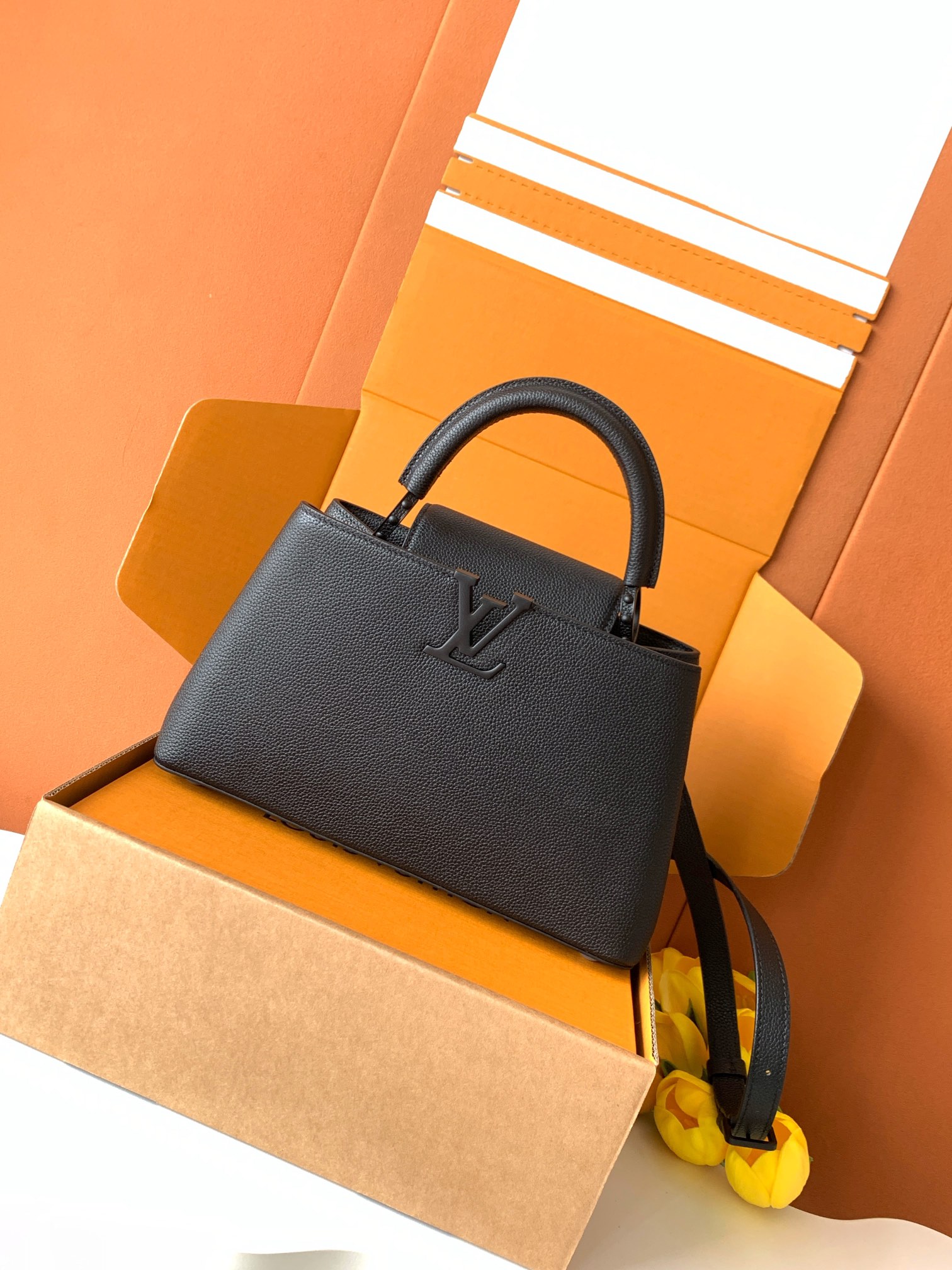 【特级MB163c01芯片版原厂皮】本款CarryAll 手袋型号：M23947黑色163c01芯片版材