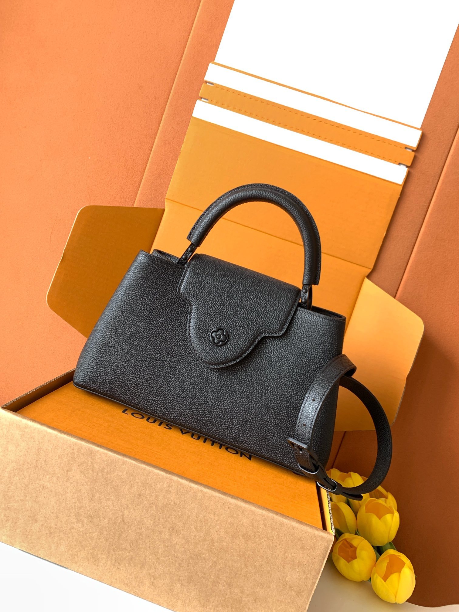 【特级MB163c01芯片版原厂皮】本款CarryAll 手袋型号:M23947黑色163c01芯片版材