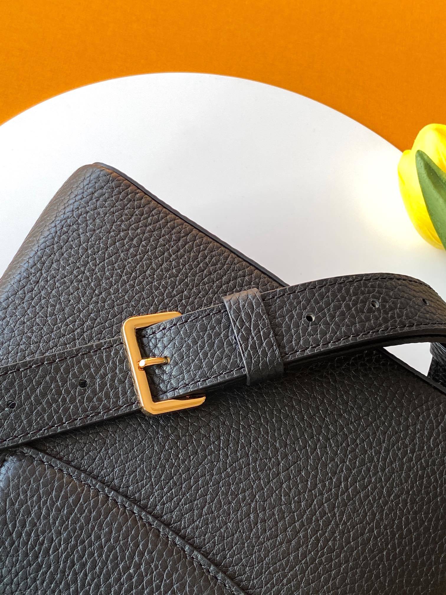 N85515特级全钢 黑配亮光蟒蛇金动态163 2024 夏季款 Capucines 迷你手袋取材 Ta