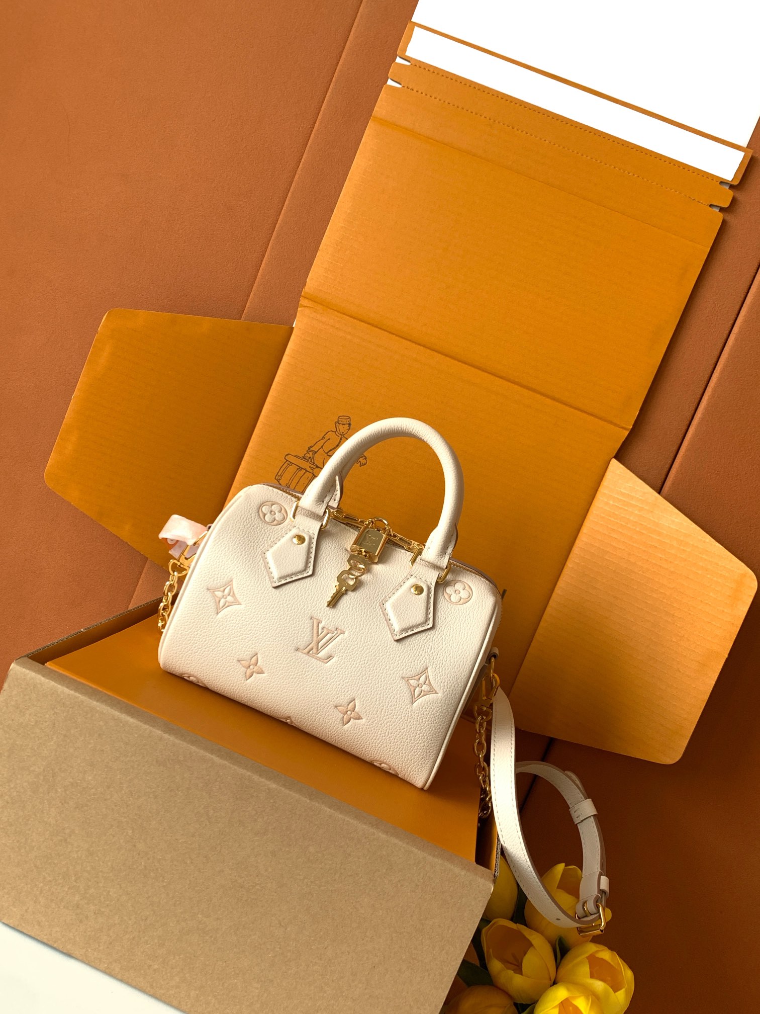 【特级MB163c芯片版原厂皮】SPEEDY BANDOULIÈRE 20手袋型号：M14291材料：A