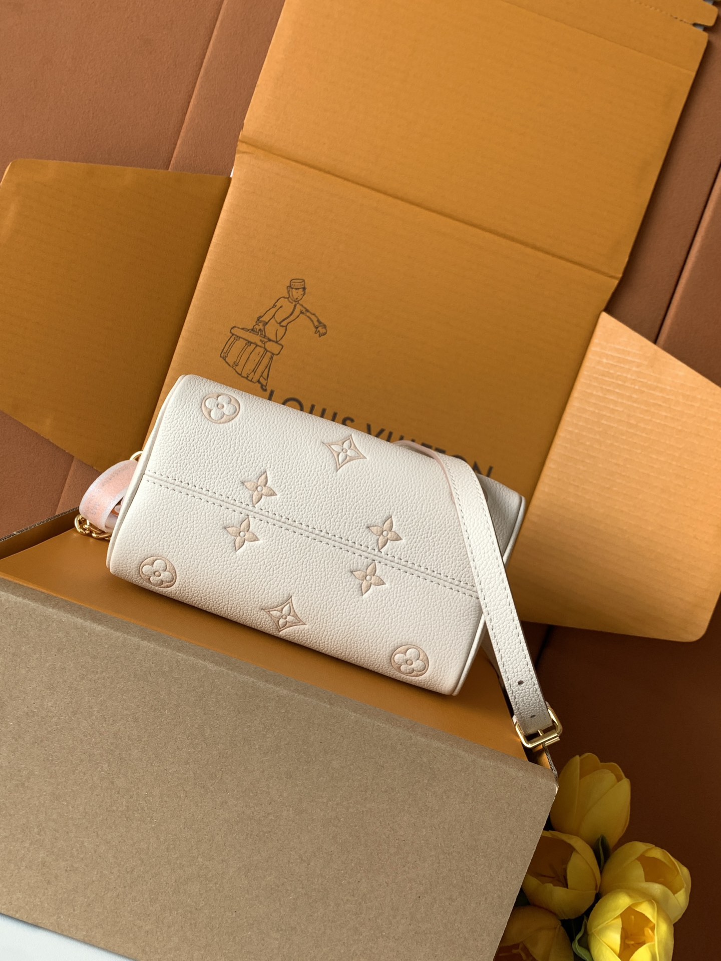 【特级MB163c芯片版原厂皮】SPEEDY BANDOULIÈRE 20手袋型号：M14291材料：A