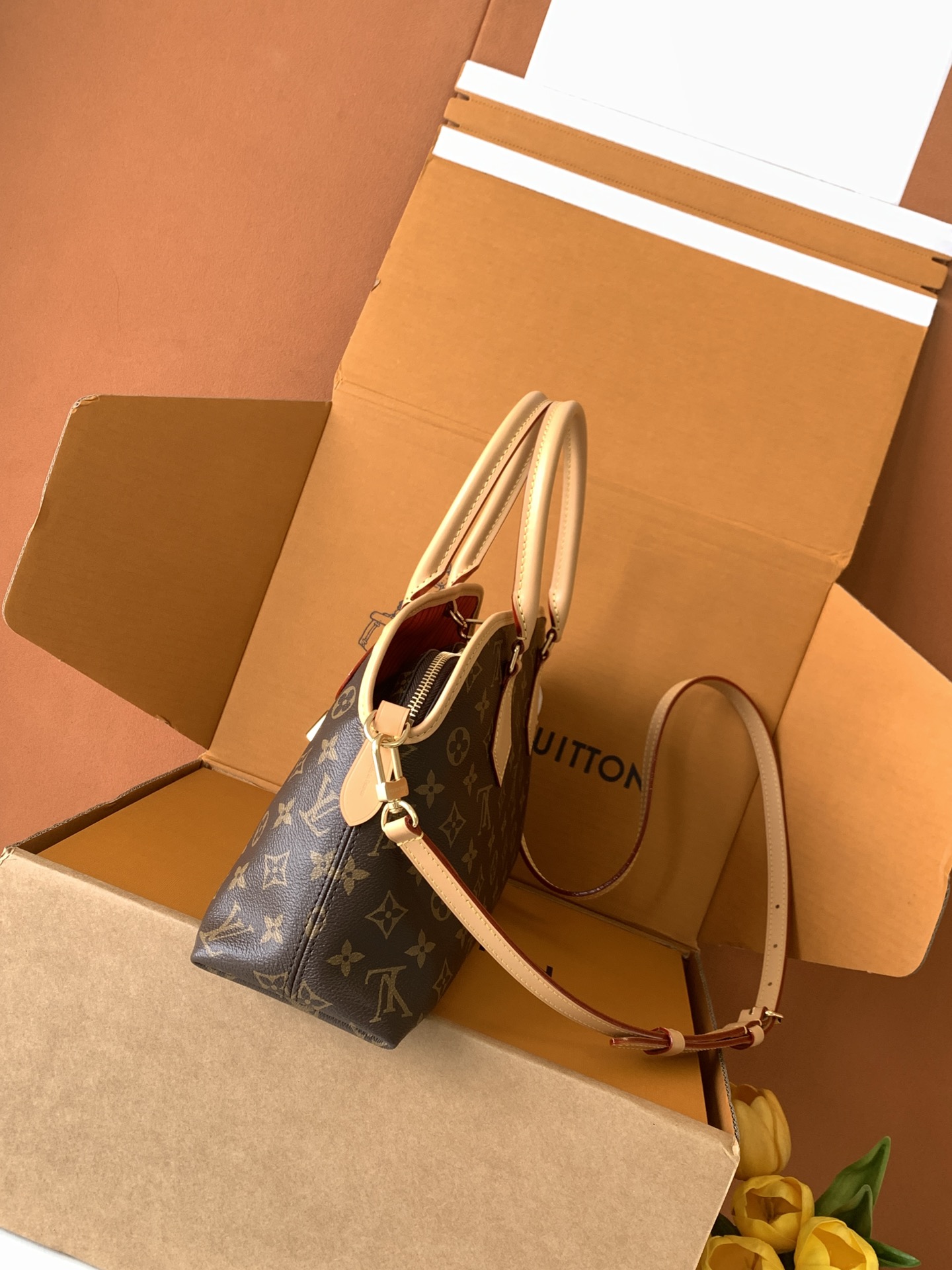 特级全钢五金 进口皮料 变码芯片M15208老花 子母包手提包 Ever More PM 手袋 这款Ev