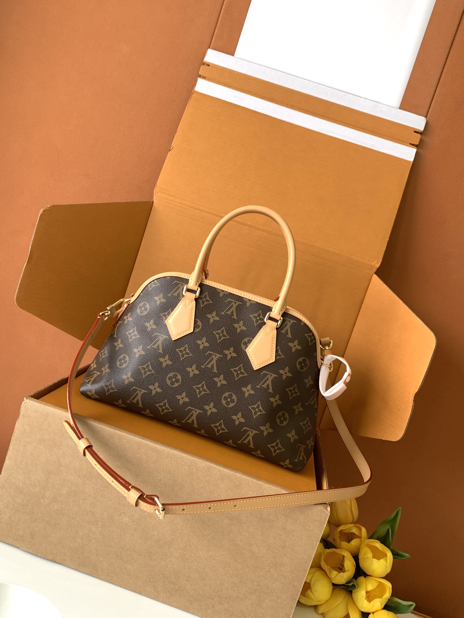 特级全钢五金 进口皮料 变码芯片M15208老花 子母包手提包 Ever More PM 手袋 这款Ev