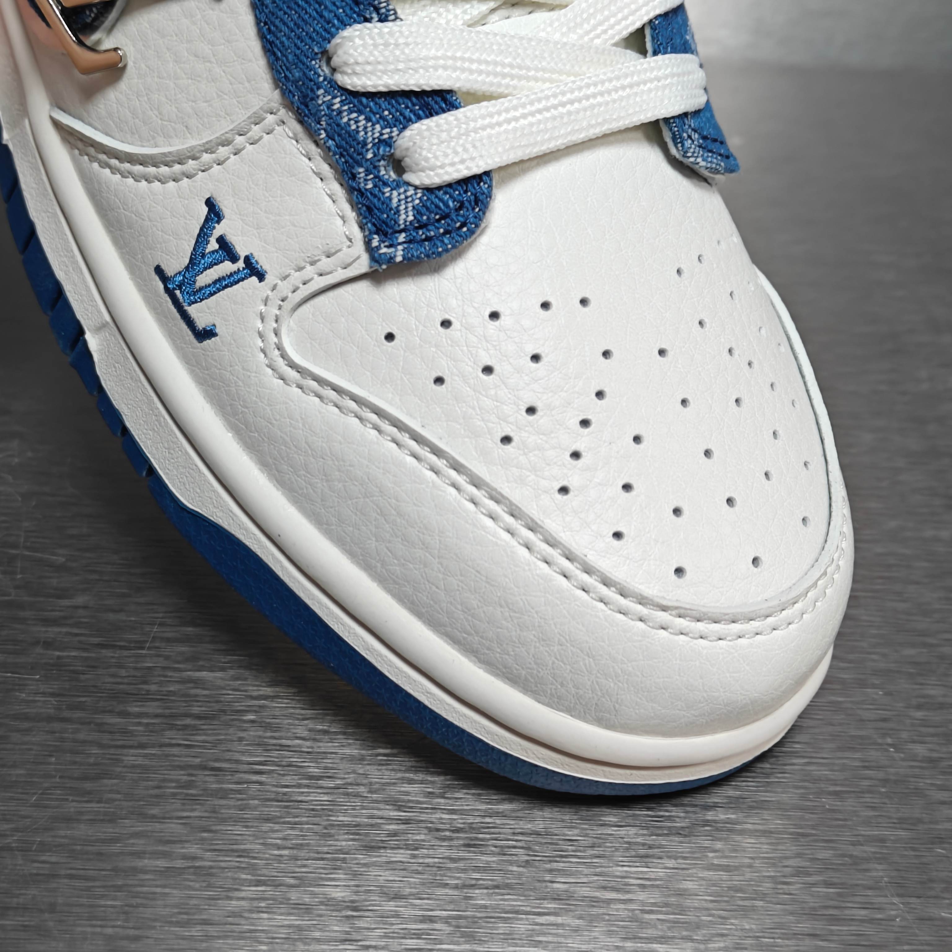 LV Nike SB Dunk Low コラボ デニムブルー スニーカー