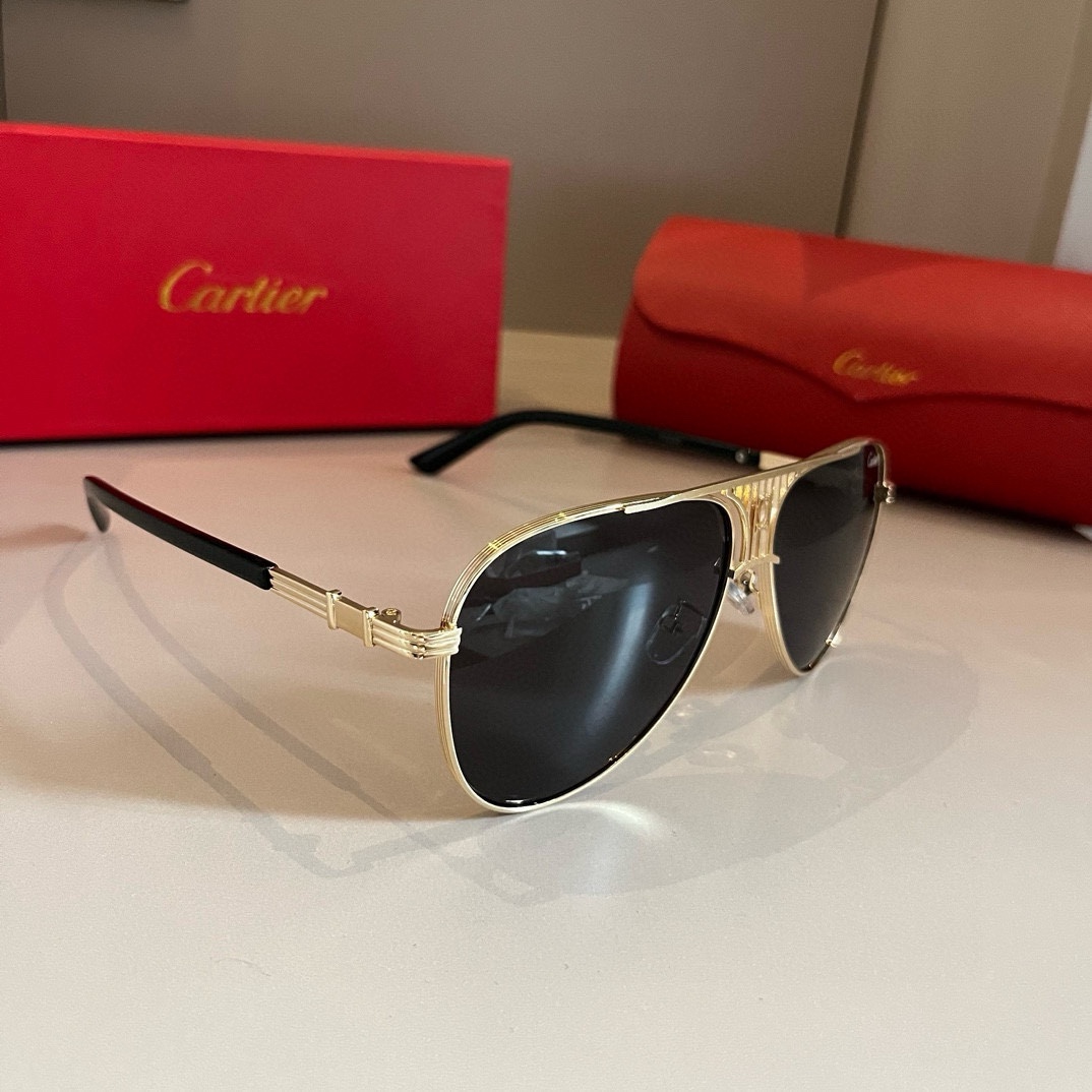 NO:269499,Cartier Men's official website One to one big toad glasses are high-end and atmospheric, simple and iconic logo on temples, luxury making glasses, sunglasses, sunglasses, cartier, cartier19860909Cartier 卡地亚 男款官网一比一大蛤蟆镜高档大气 镜腿上简约标志性Logo 奢华制作眼镜墨镜太阳镜,眼镜,cartier,cartier,glasses
