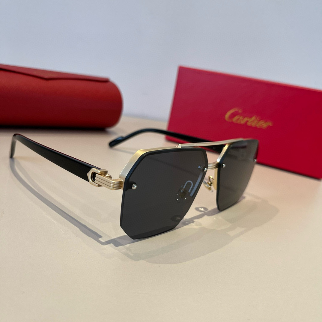 NO:252623,Glasses, sunglasses, sunglasses, CARTIE* Cartier, precious sunglasses, metal material, PC temples, frameless ultra-light electroplating technology, exquisite and elegant! The new model has just arrived, the original version of the official website is super high quality, the symbol of super high-end luxury, glasses, cartier, cartier19860909眼镜墨镜太阳镜  CARTIE*卡地亚 珍贵太阳眼镜金属材质 PC镜腿十无框超轻电镀工艺精湛气质十足!新款刚刚到货官网原版超高品质,超高档奢华的象征,眼镜,cartier,cartier,glasses