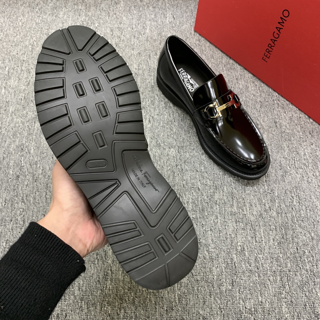 Ferragamo Style Leather Men's Shoes Men's Shoes Men's Shoes detail image 7 from source 783414