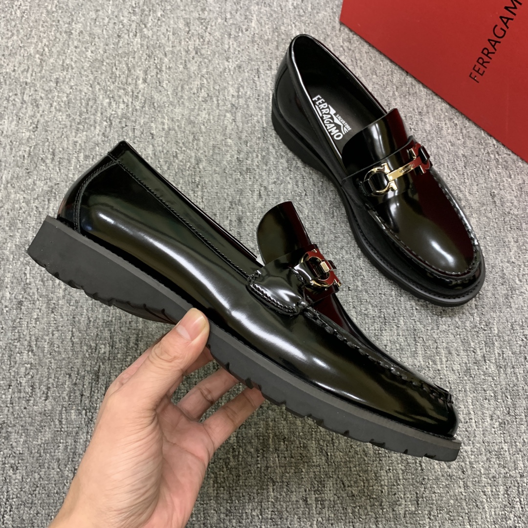 Ferragamo Style Leather Men's Shoes Men's Shoes Men's Shoes detail image 5 from source 783414