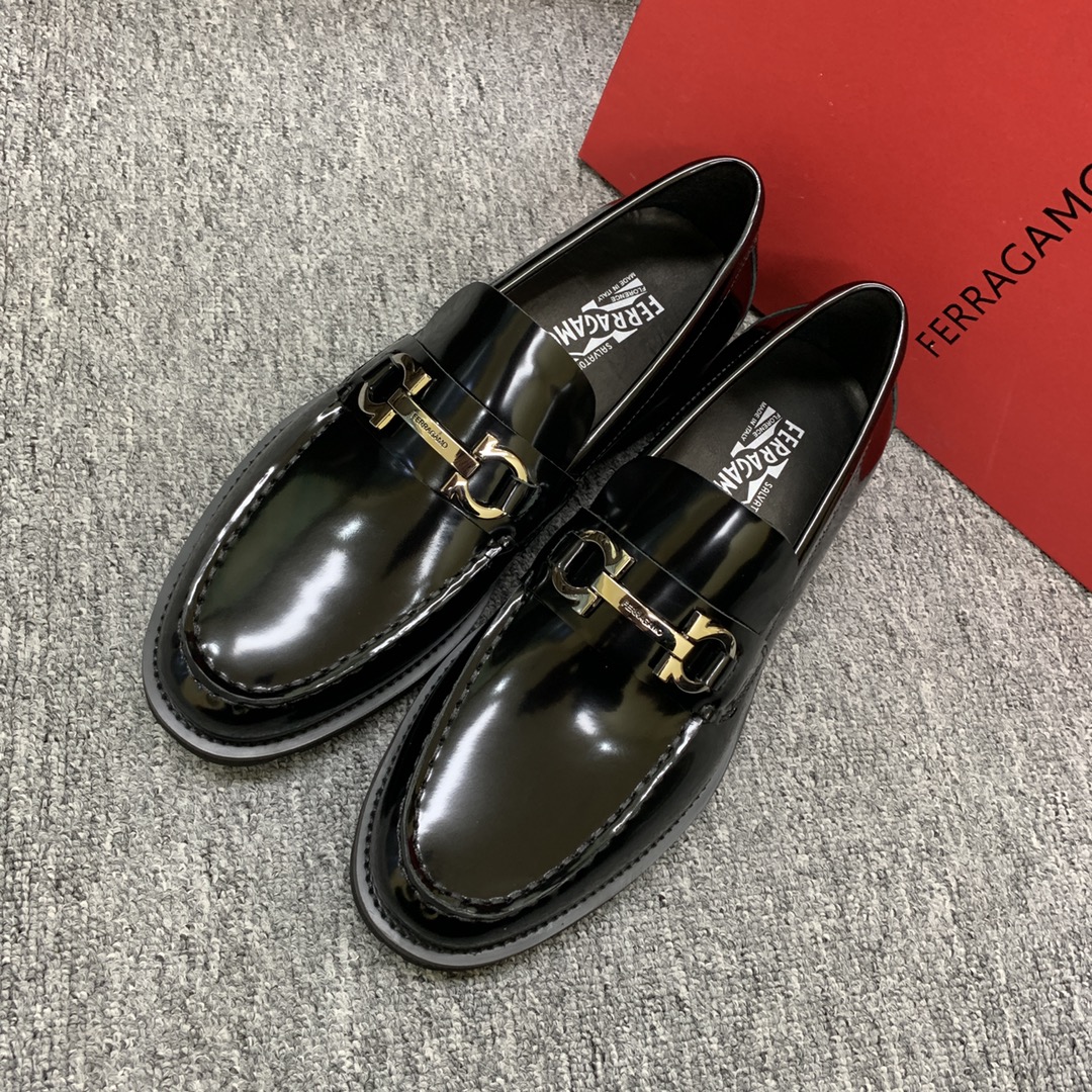 Ferragamo Style Leather Men's Shoes Men's Shoes Men's Shoes detail image 3 from source 783414