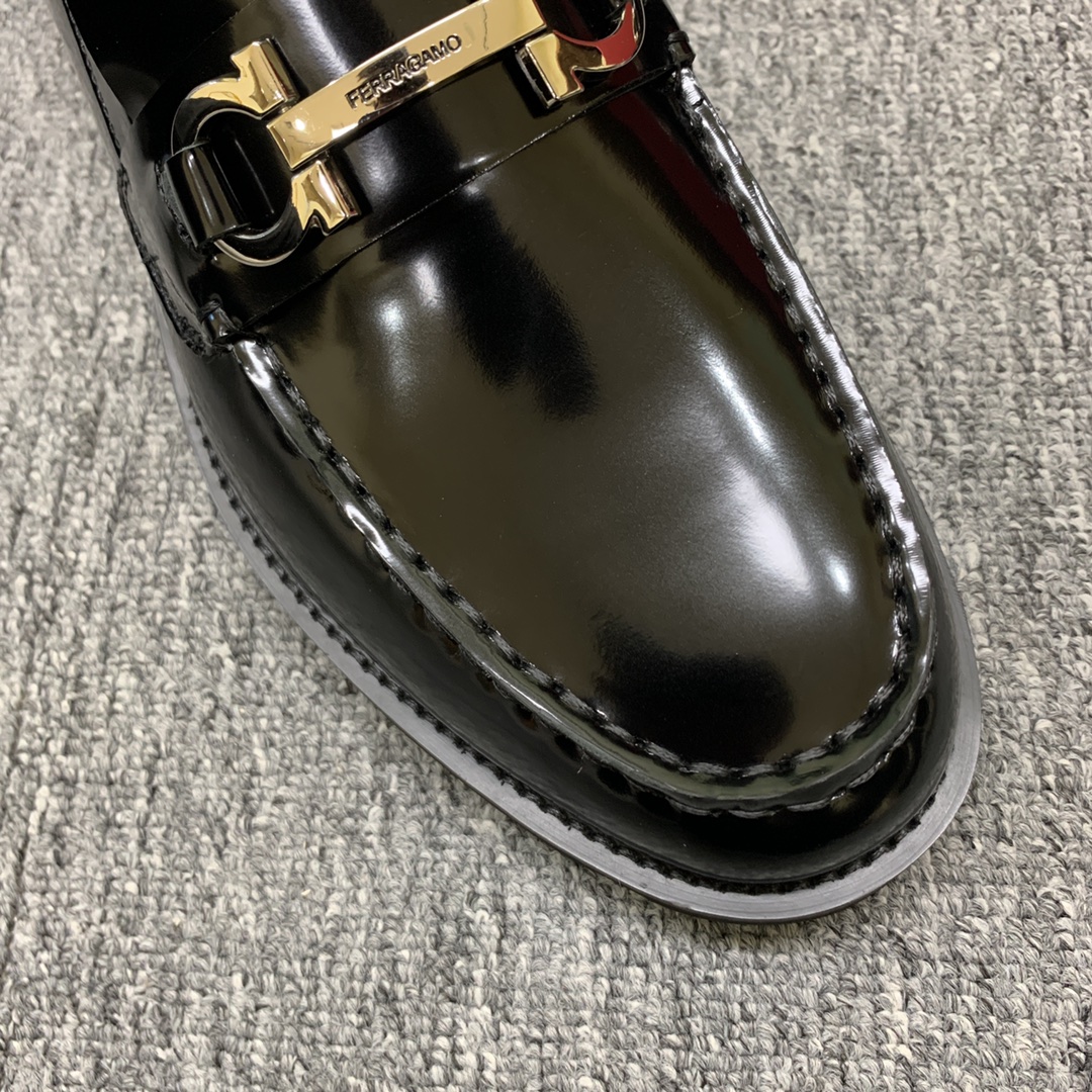Ferragamo Style Leather Men's Shoes Men's Shoes Men's Shoes detail image 8 from source 783414