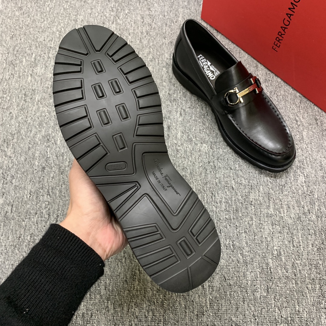 Ferragamo Style Leather Men's Shoes Men's Shoes Men's Shoes detail image 7 from source 783415