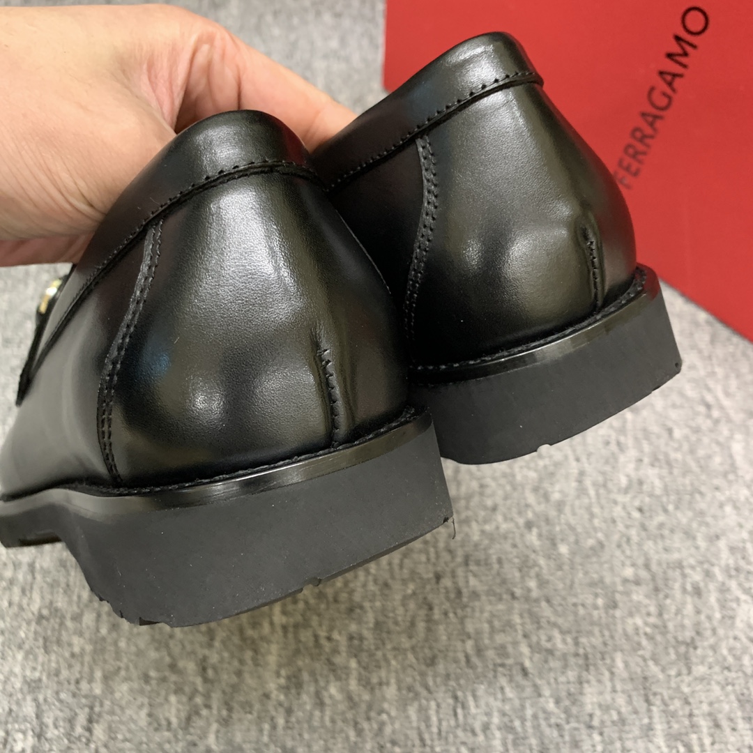 Ferragamo Style Leather Men's Shoes Men's Shoes Men's Shoes detail image 9 from source 783415