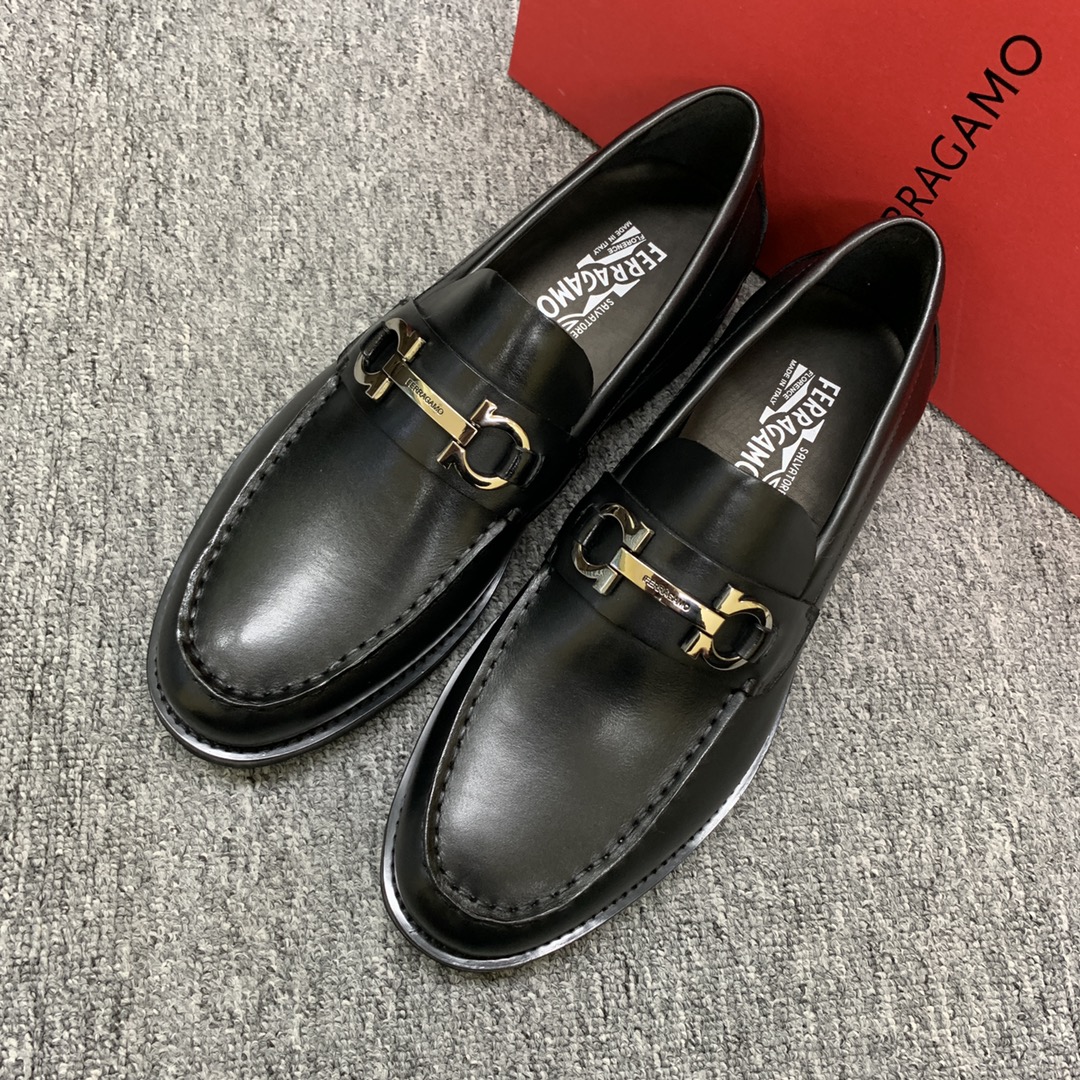 Ferragamo Style Leather Men's Shoes Men's Shoes Men's Shoes detail image 3 from source 783415